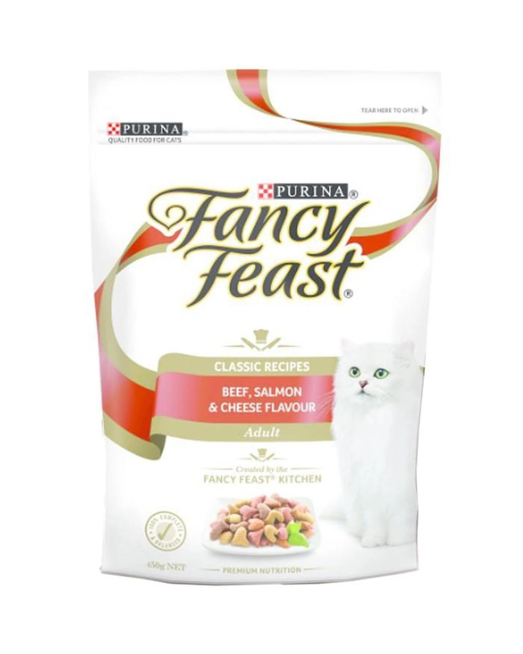 1 Fancy Feast Dry Beef Salmon & Cheese Cat Food 450g x 4, 1 of 1