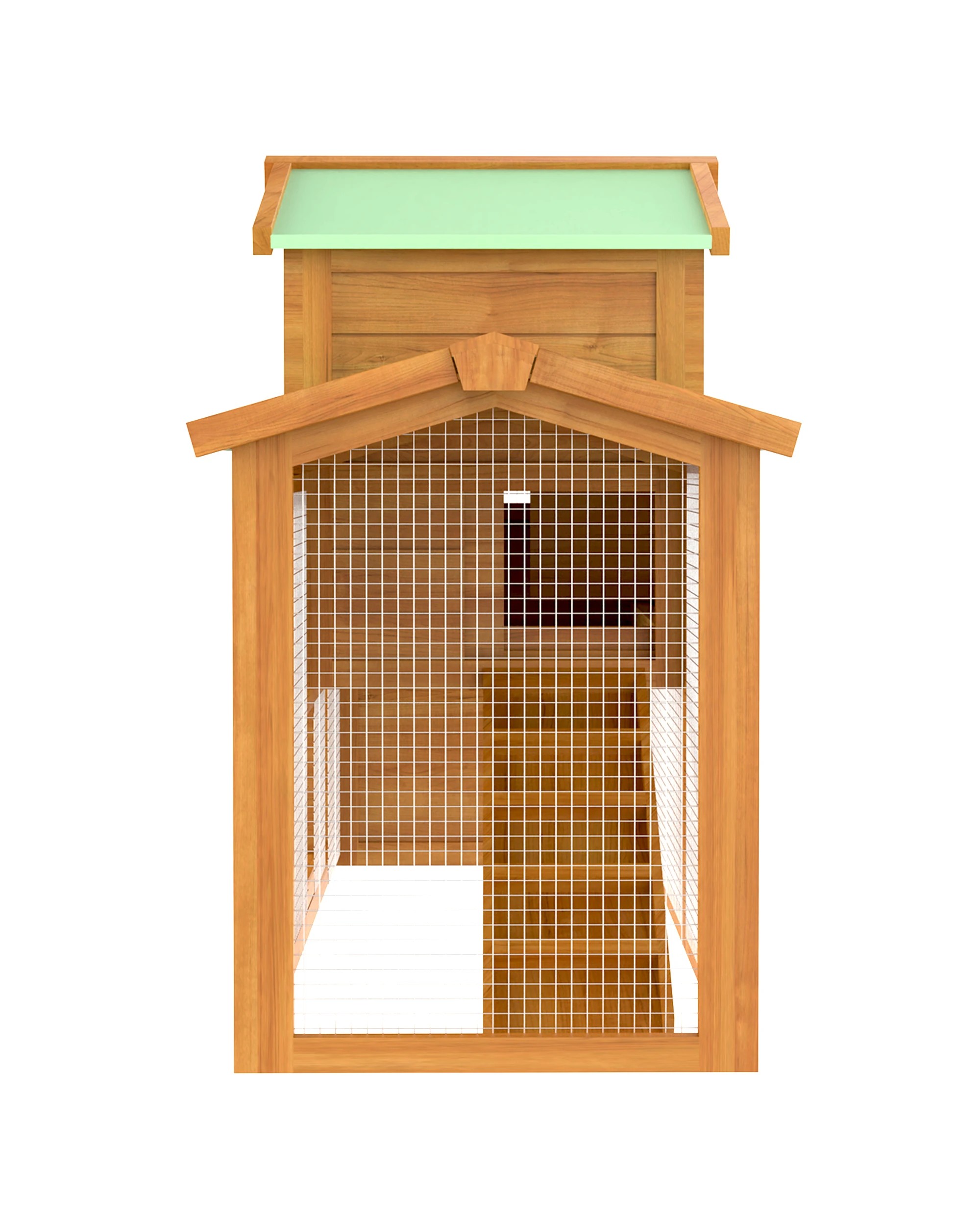 7 Advwin Chicken Coop Rabbit Hutch Large Wooden Run Bunny Cage, 7 of 8