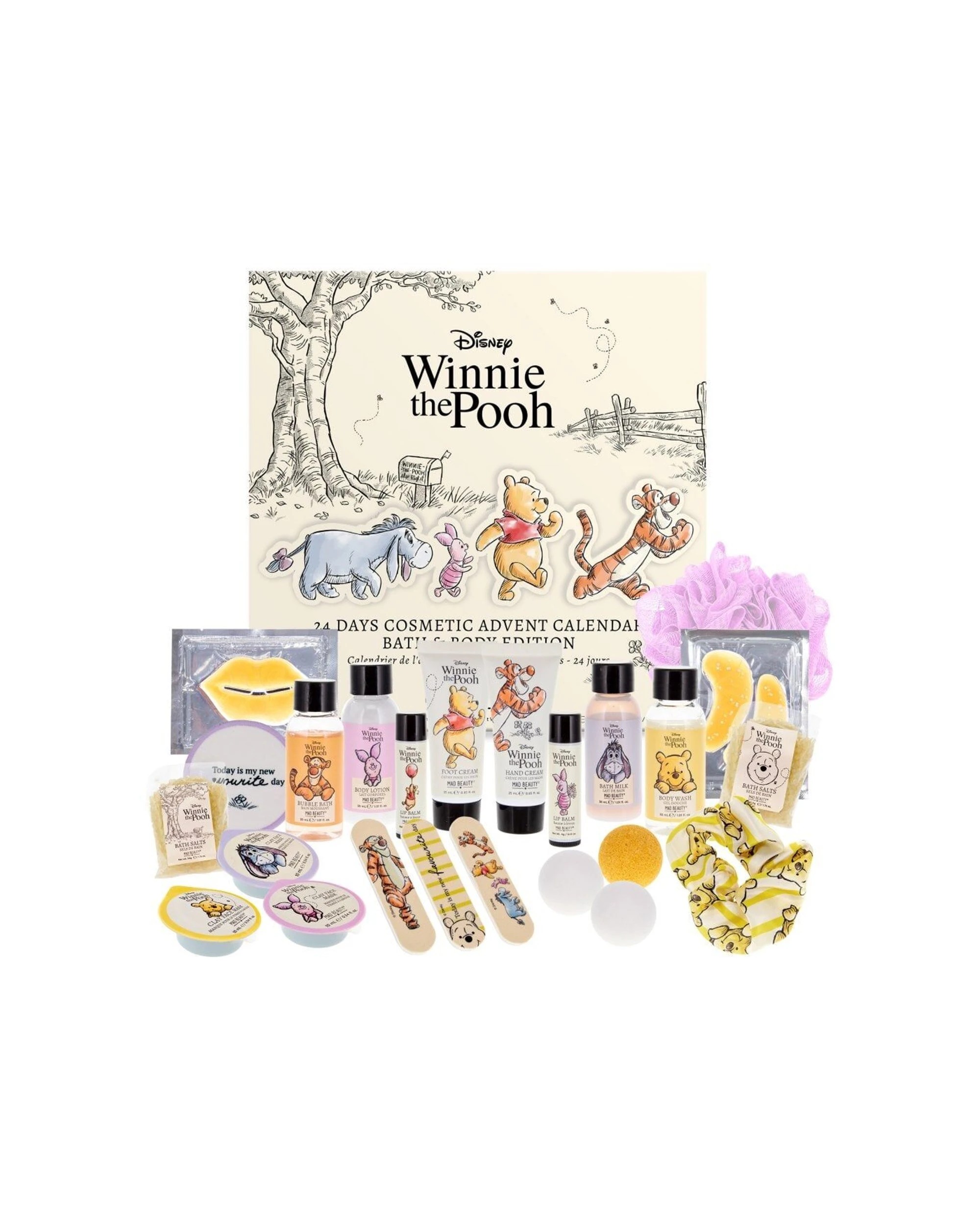 3 Disney 24 Day Bath and Beauty Advent Calendar Winnie The Pooh - Multi, 3 of 3