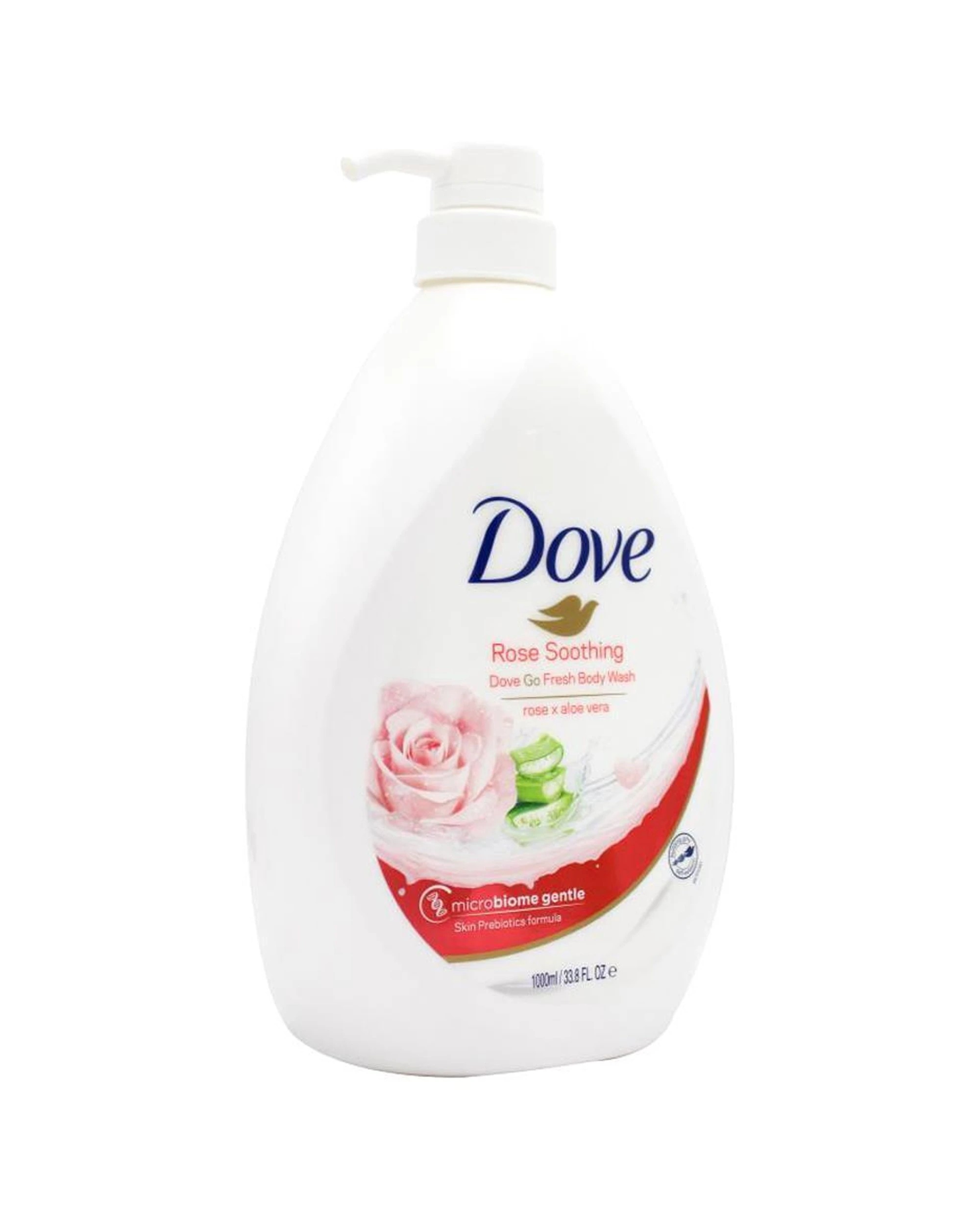 3 Dove Body Wash Liquid Bath Soap Rose Soothing Scent 1000ml - White, 3 of 3