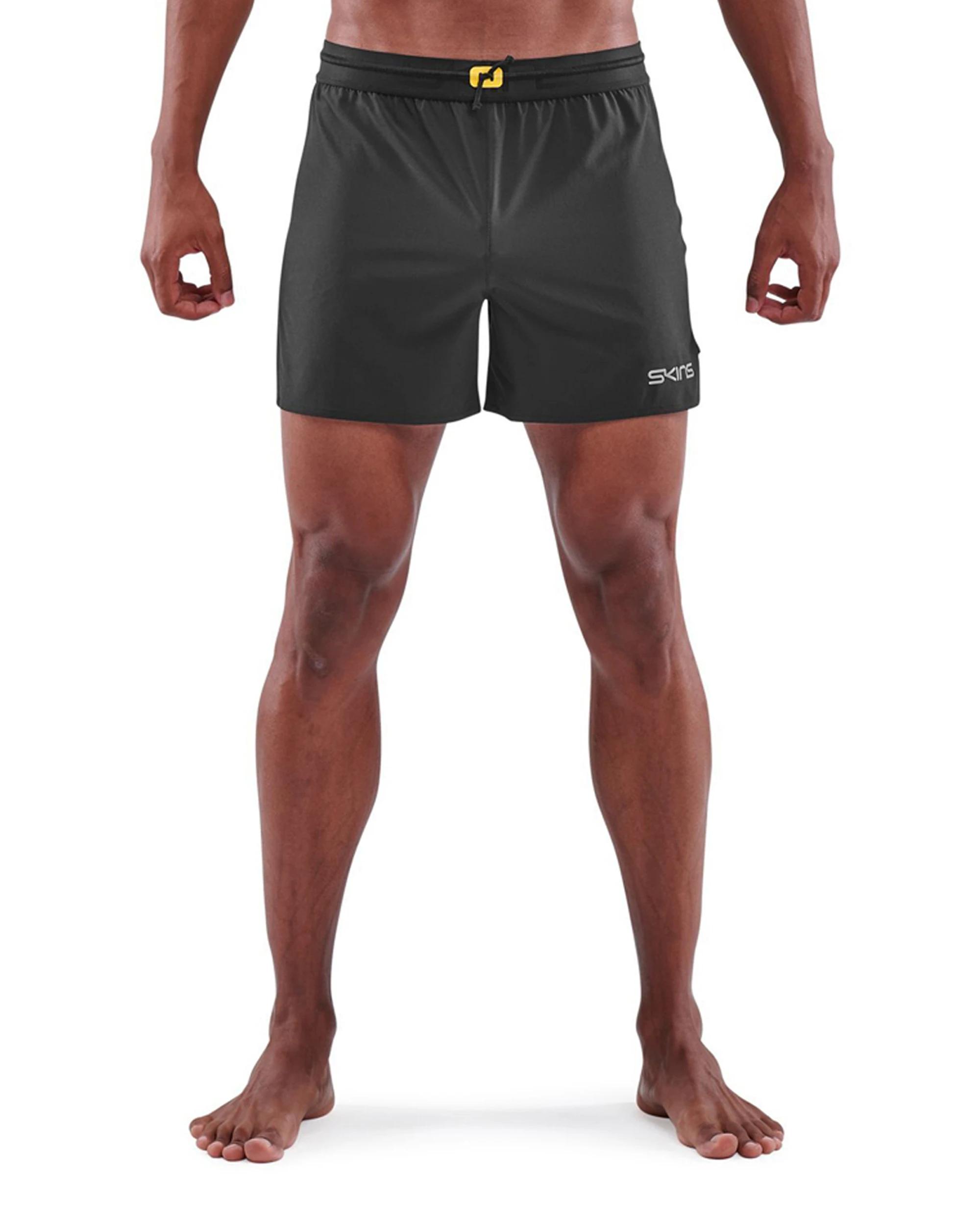 4 SKINS Men's 3-Series Activewear Run Shorts BLACK, 4 of 5