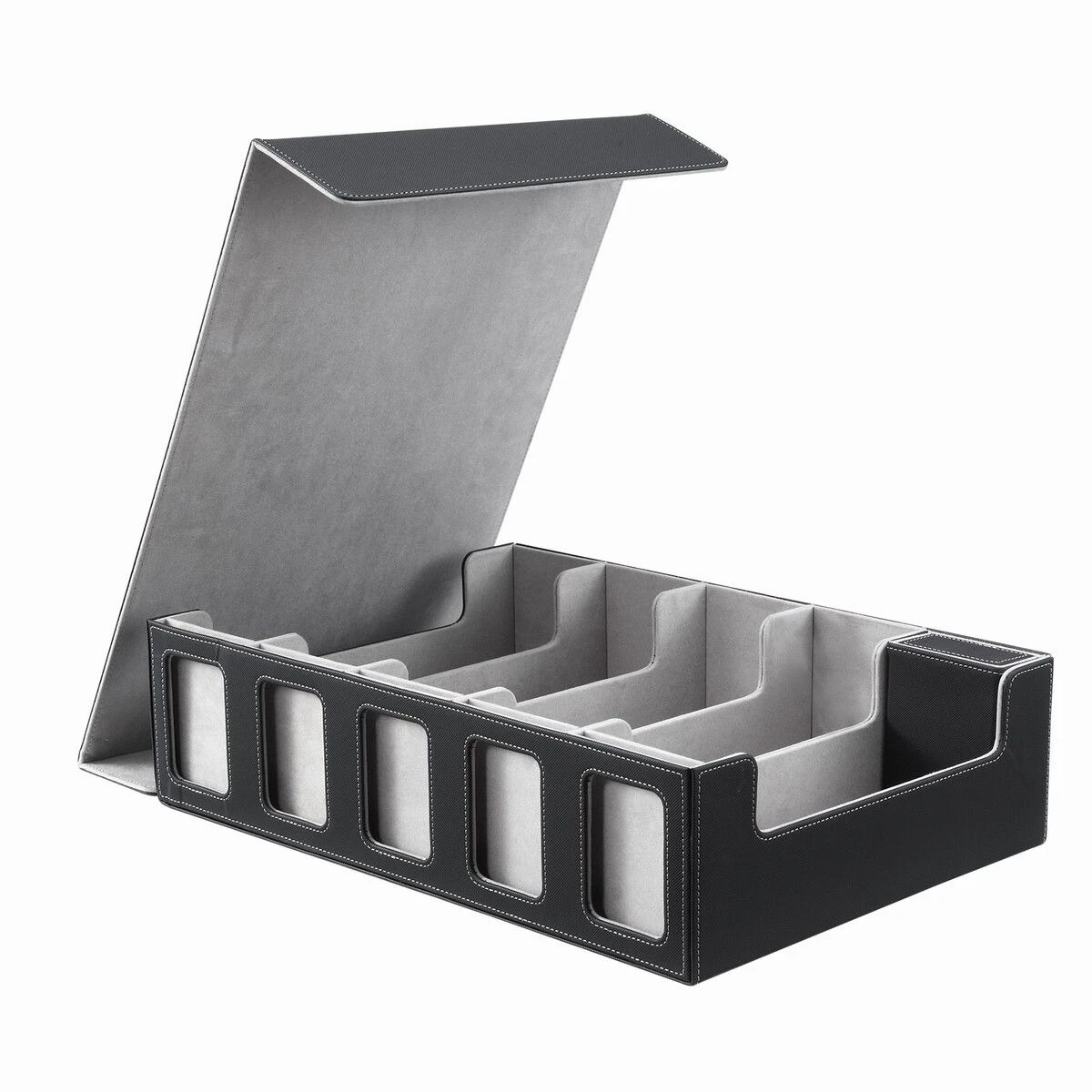 2 AUSWAY 3800+ Large Trading Card Storage Box 5-Row Deck Organiser for MTG, TCG, Yu-Gi-Oh & Sports Cards, 2 of 2