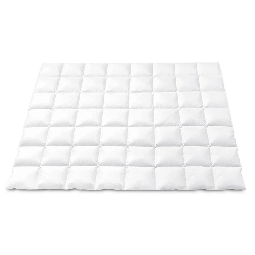 1 Giselle Bedding 700GSM Duck Down Feather Quilt Duvet Doona Winter Blanket Double - Double Bed - White, 1 of 9