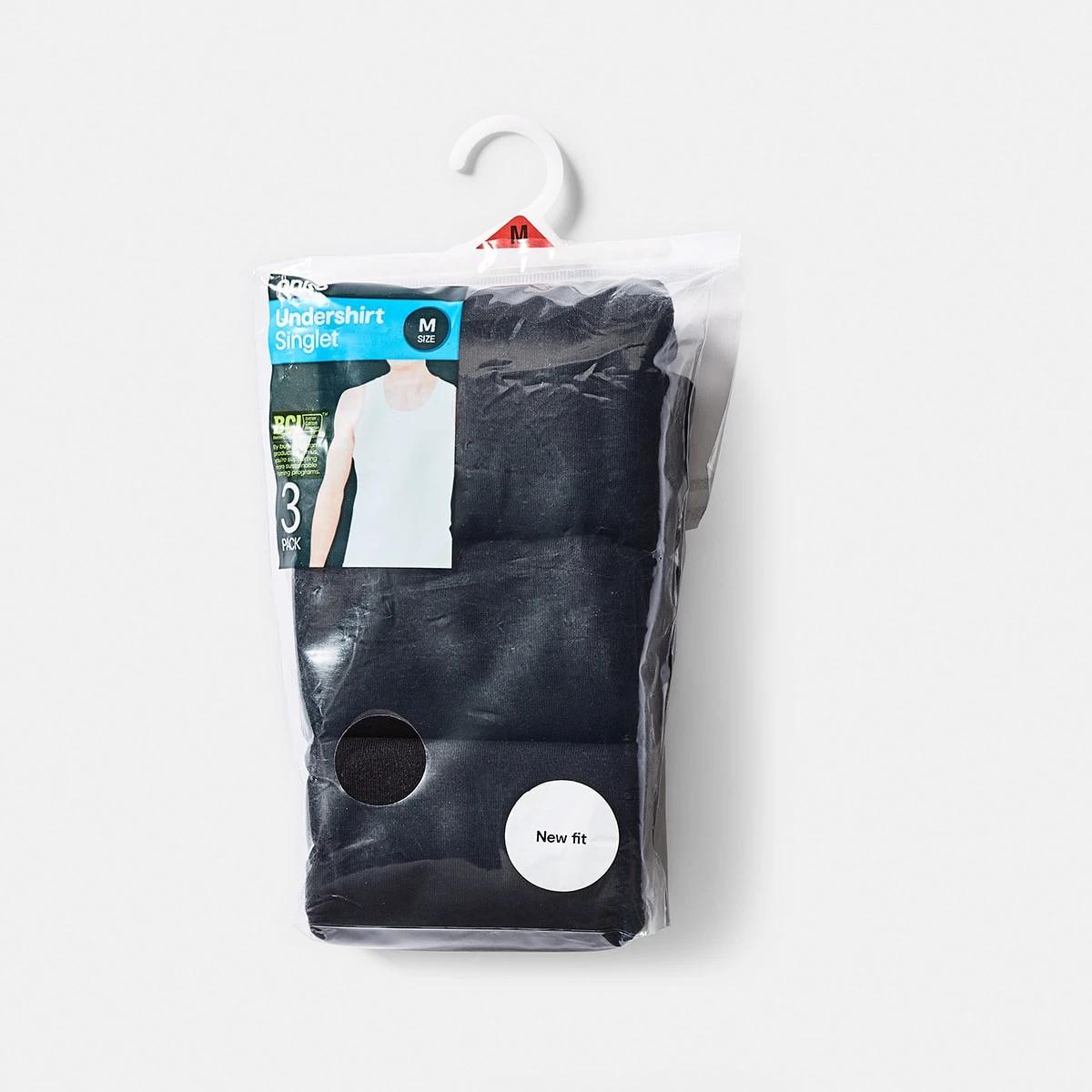 7 3 Pack Singlets BLACK, 7 of 7