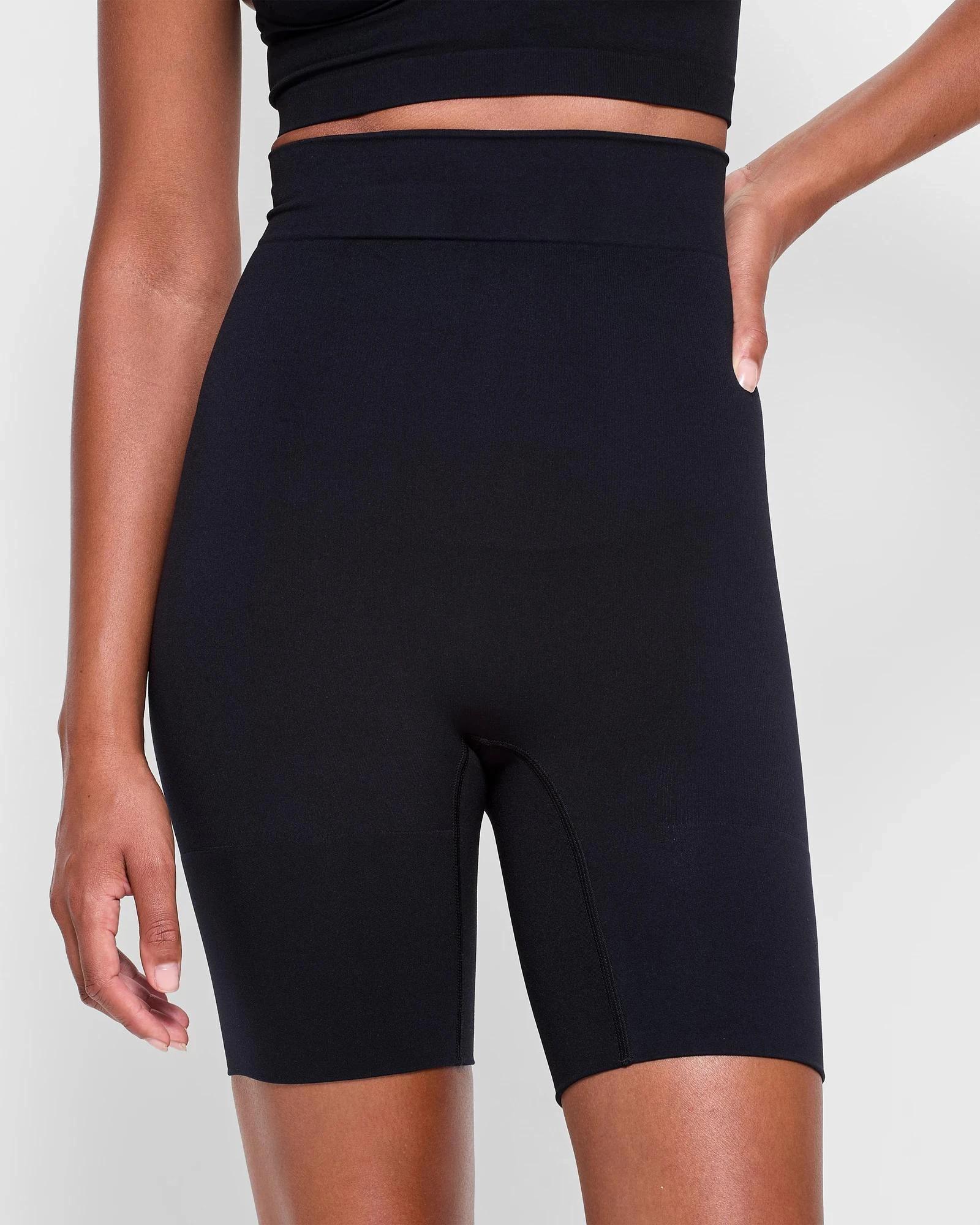 1 Target Woman Seamfree Sculpt High Waisted Thigh Shaper Shorts BLACK, 1 of 5