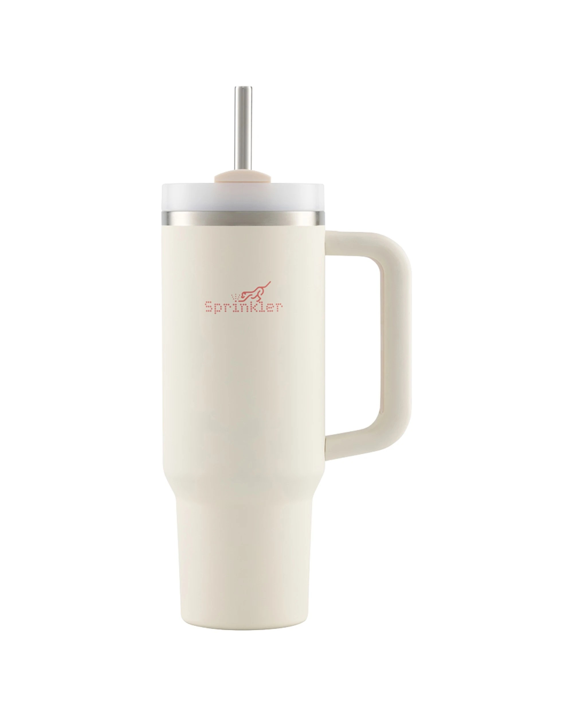 1 Sprinkler Sunny Insulated Tumbler With Straw Lid 1L Vacuum Insulated Leakproof - Beige, 1 of 1