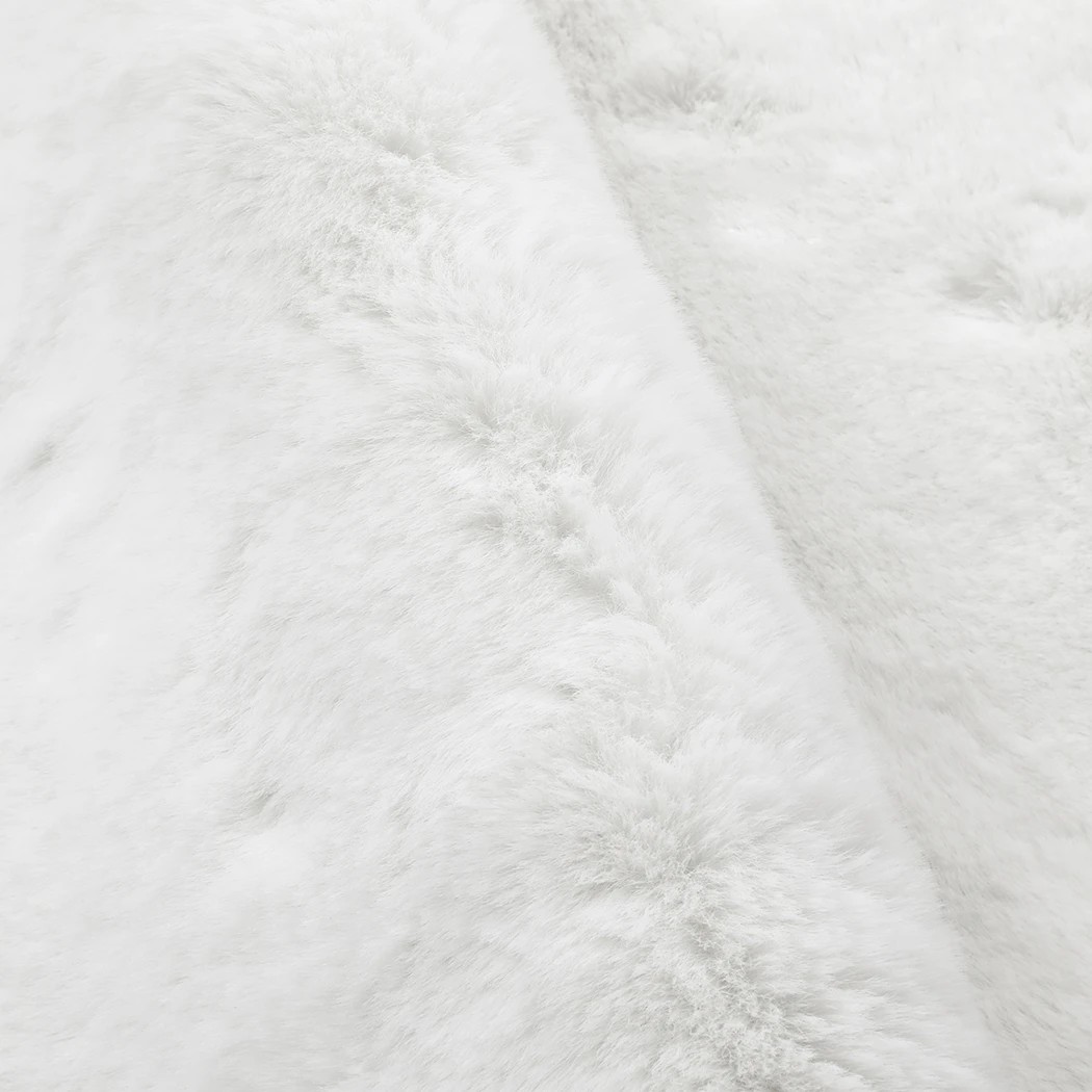 6 Marlow Ultra Soft Faux Fur Area Rug Cloud Shape, 6 of 8