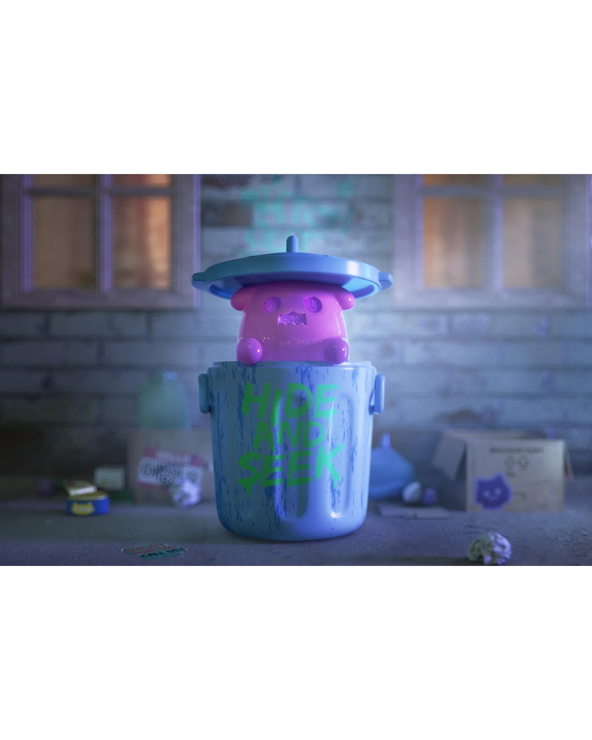 5 Finding Unicorn ShinWoo Ghost Bear House Series Figure Blind Box, 5 of 10