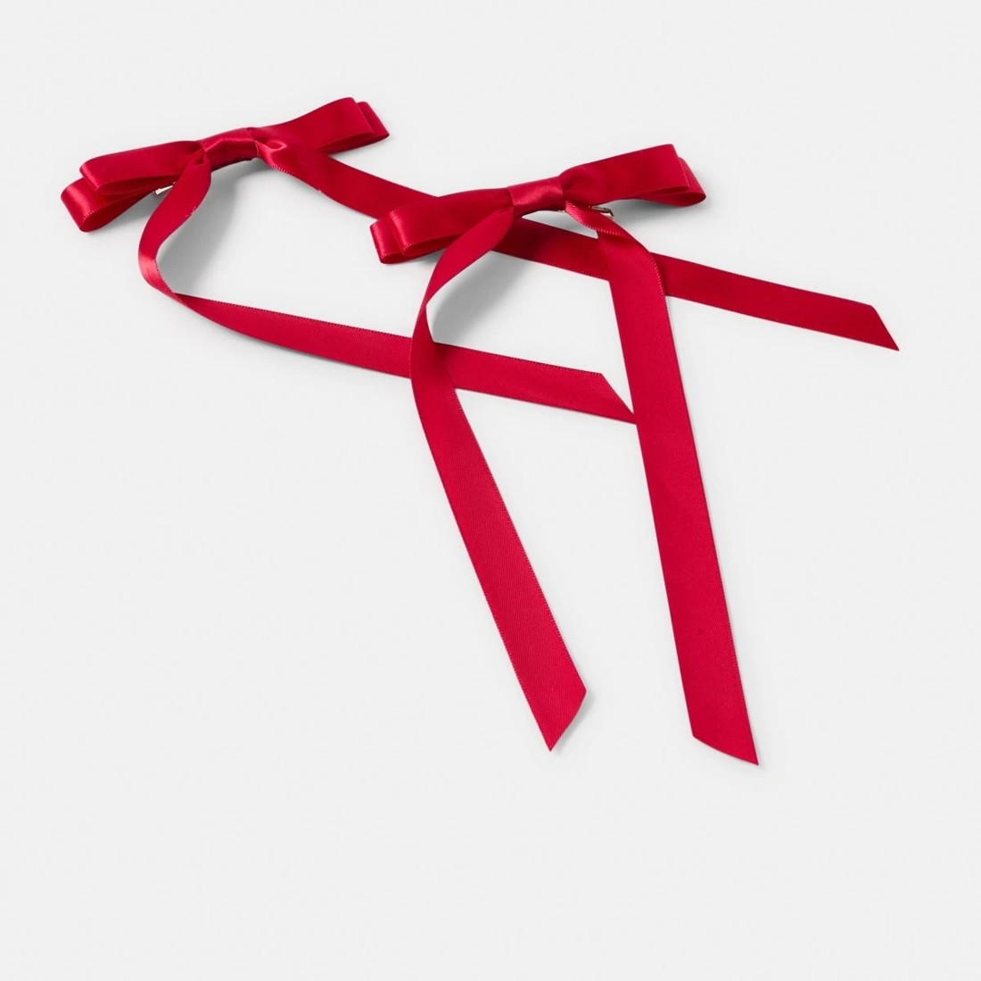 2 2 Pack Red Bow Slide Hair Clips, 2 of 4