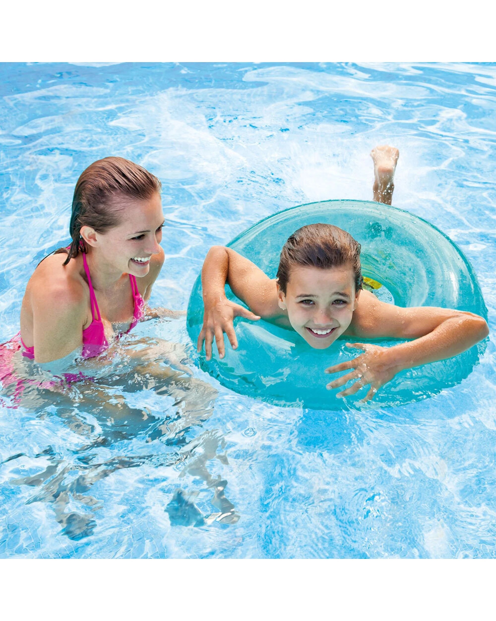 8 Intex 4x Tubes Swim Ring Round Pool Toy - Assorted, 8 of 8