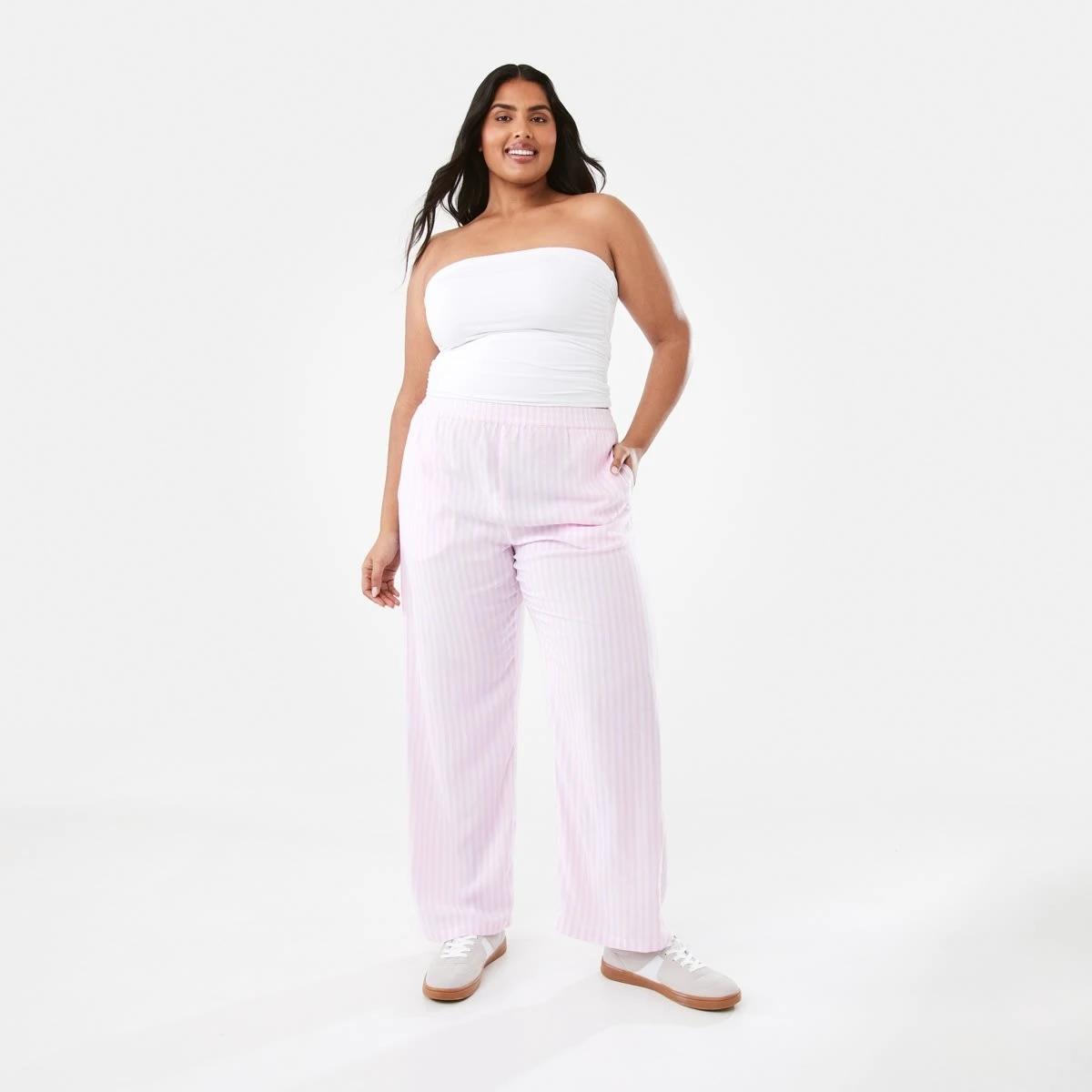 4 Relaxed Pants Pink Strp, 4 of 9