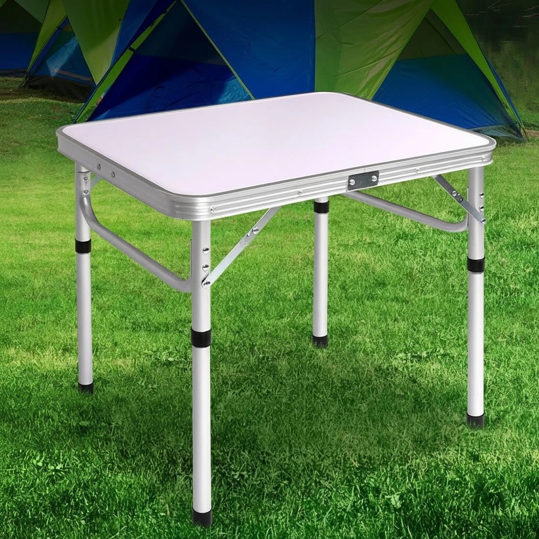 7 Weisshorn Folding Camping Table 60CM Adjustable Portable Outdoor Picnic Desk - Multi, 7 of 8