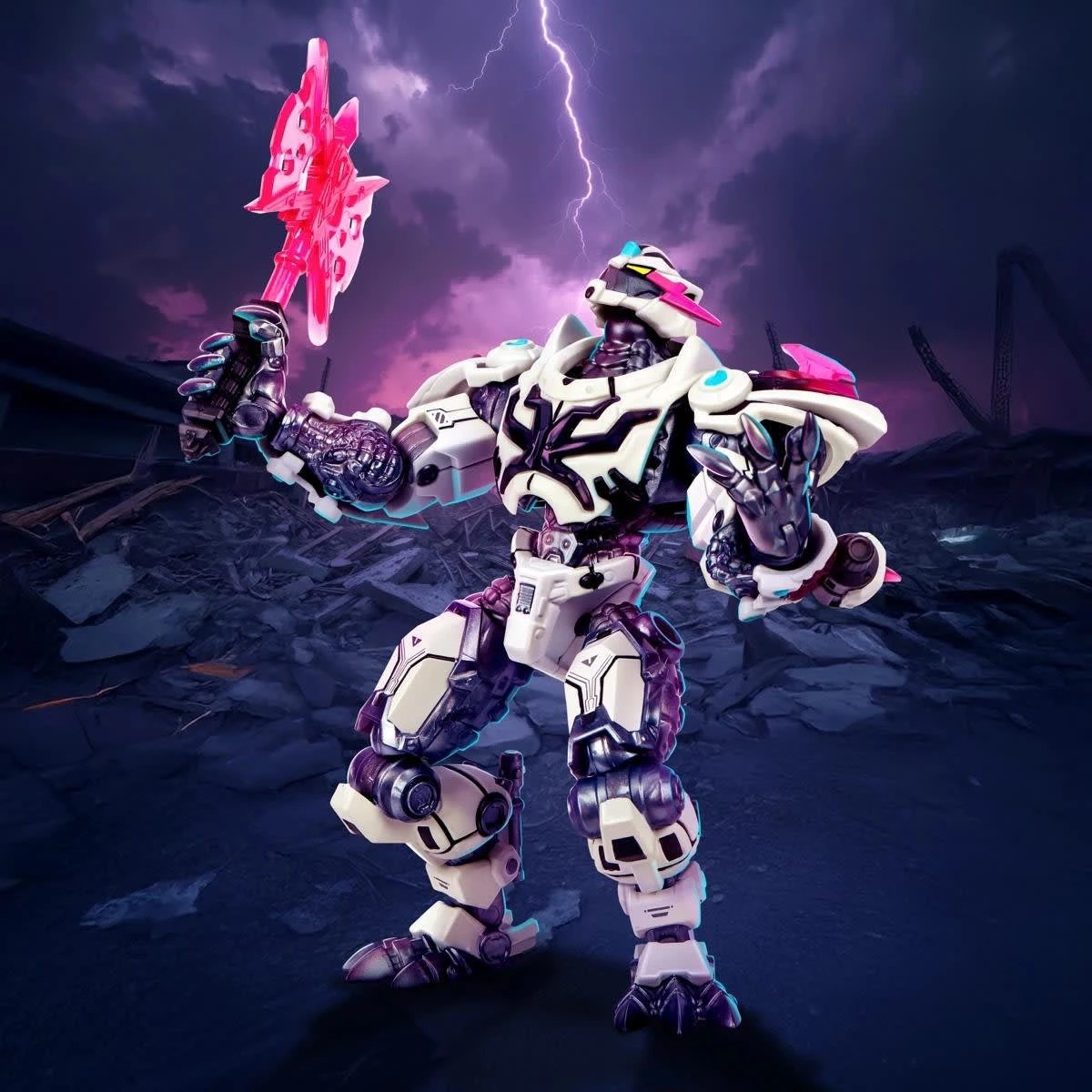 7 MrBeast Lab Platinum Series S2 W1 Collector Figure Tiger - Assorted, 7 of 10