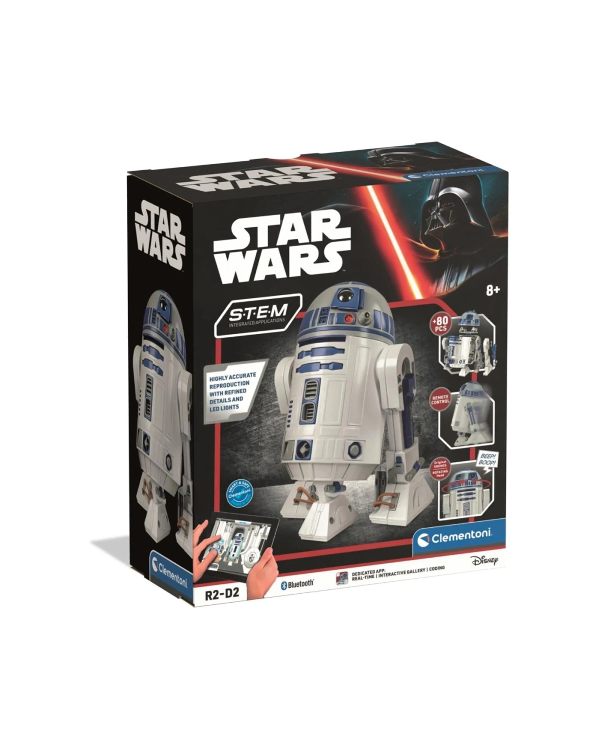 1 Clementoni Star Wars R2-D2 Interactive STEM Robot 50+ Pieces Ages - Multi, 1 of 9