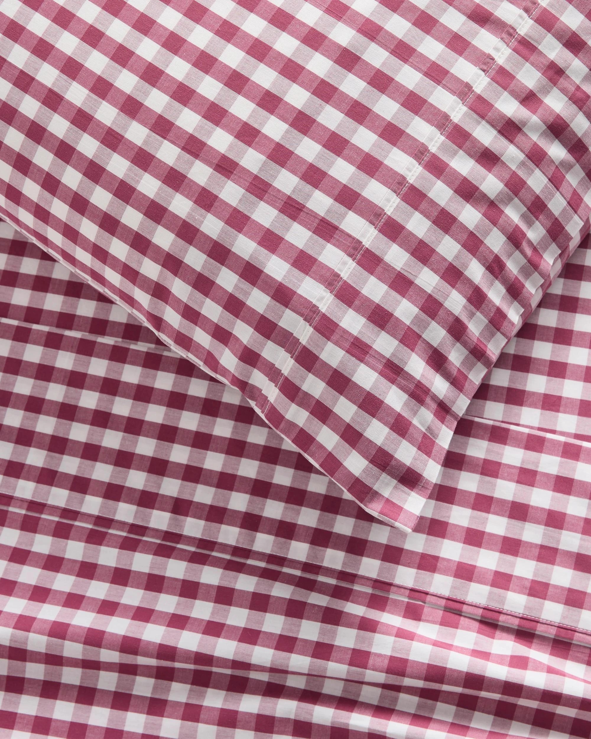 3 Target Gingham Australian Cotton Mix & Match Flat Sheet - Double Bed - Pink, 3 of 5