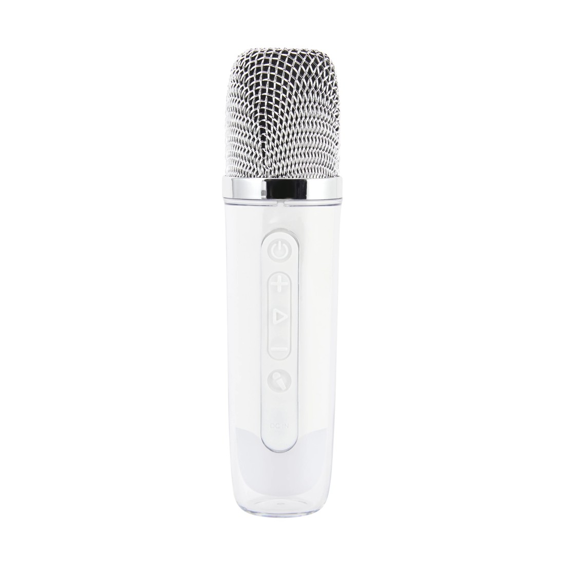 7 Karaoke Speaker with Voice Modifying Microphone - White, 7 of 9