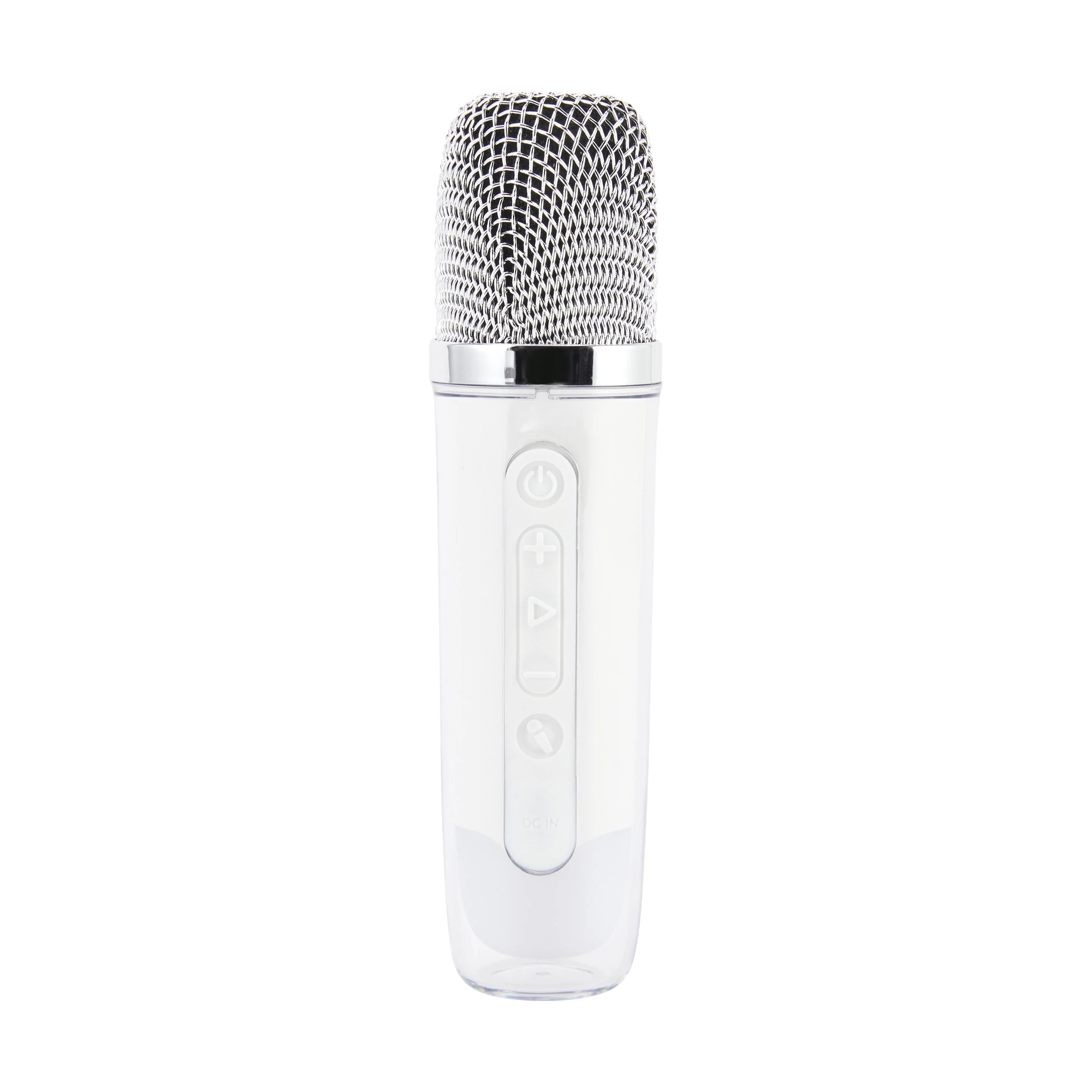 7 Karaoke Speaker with Voice Modifying Microphone - White, 7 of 9
