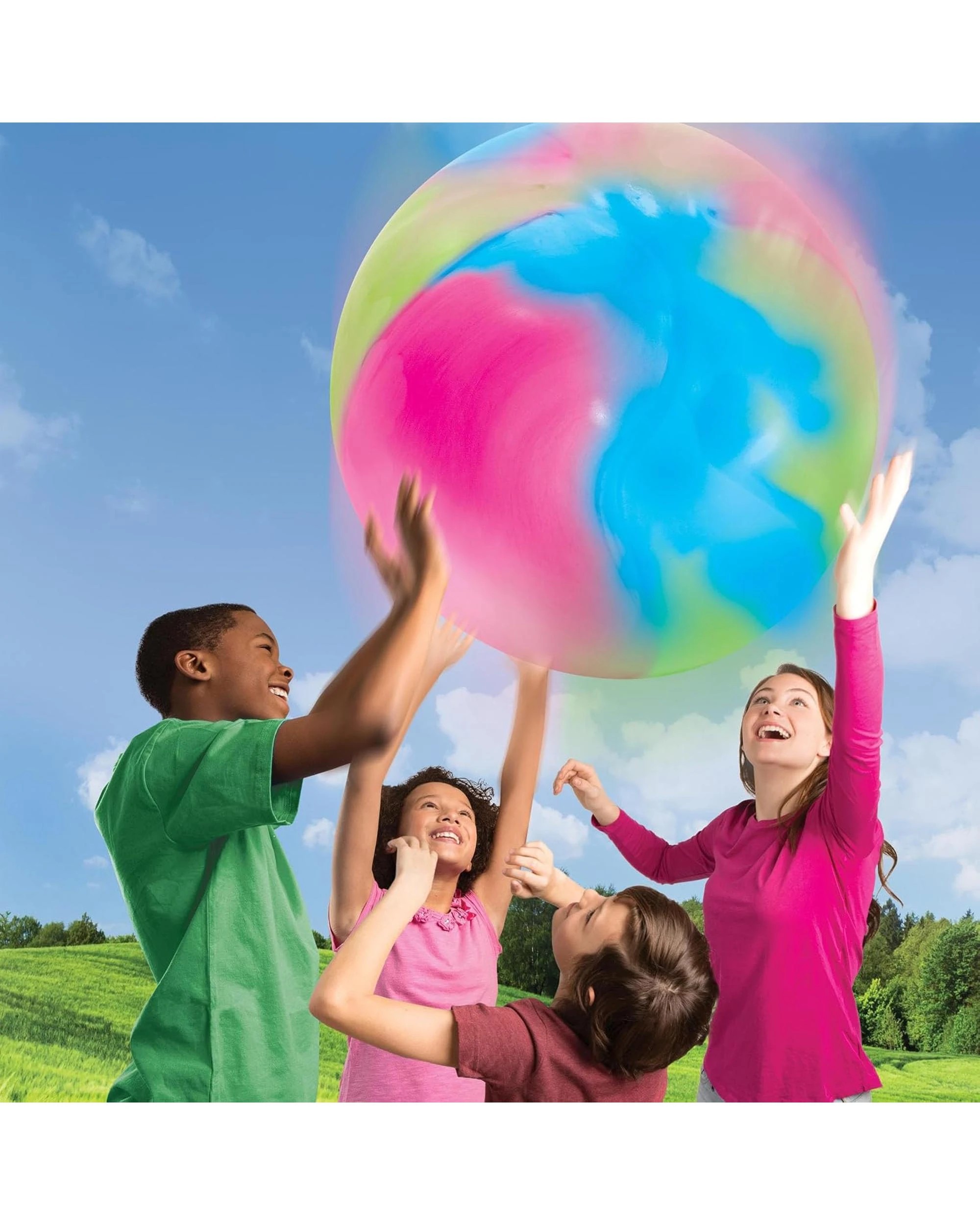 Groovy Wubble Bubble Ball Pink/Green/Blue - Kmart