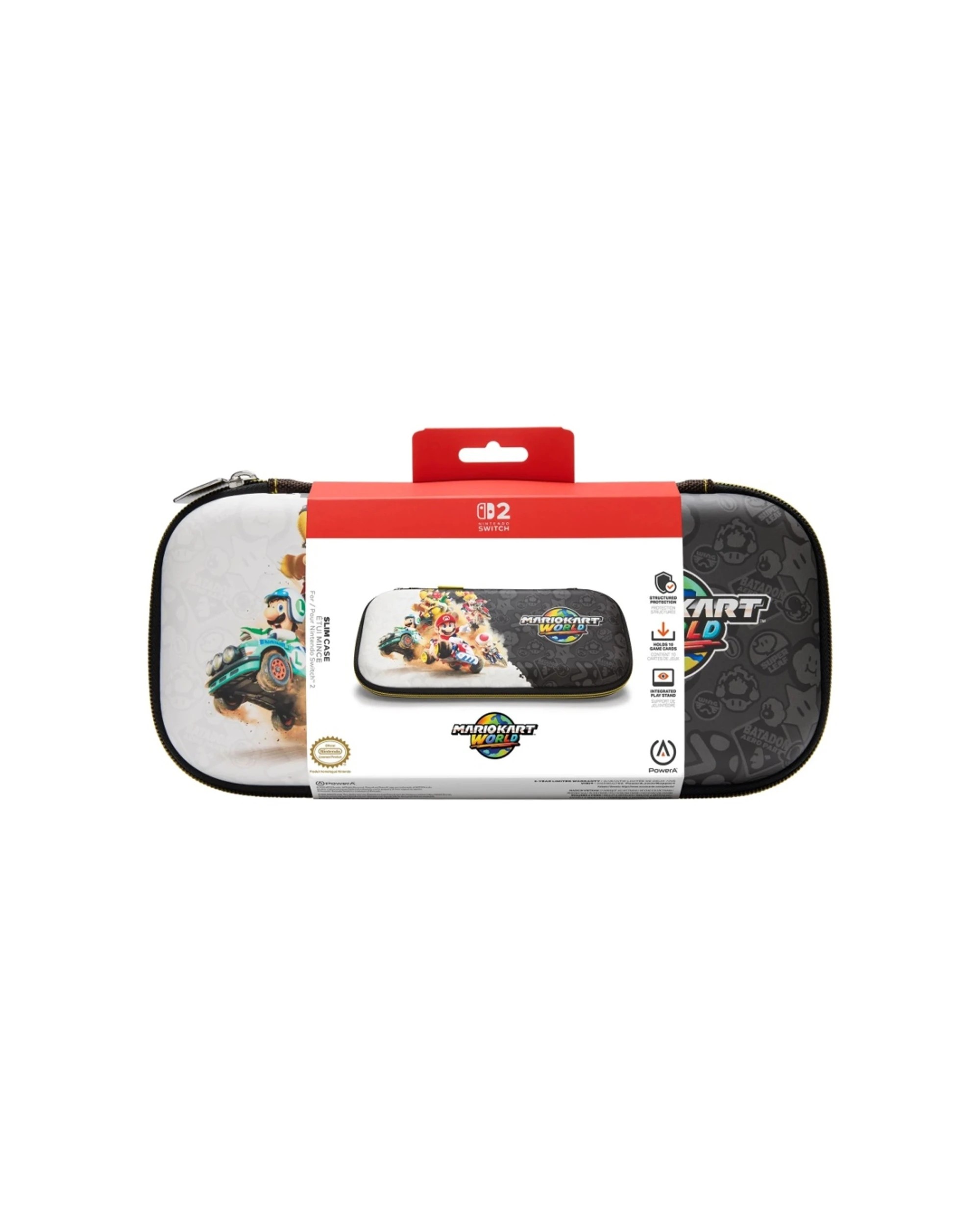 3 PowerA Mario Kart World Nintendo Switch 2 Soft Fabric Lining Slim Case - Multi, 3 of 5