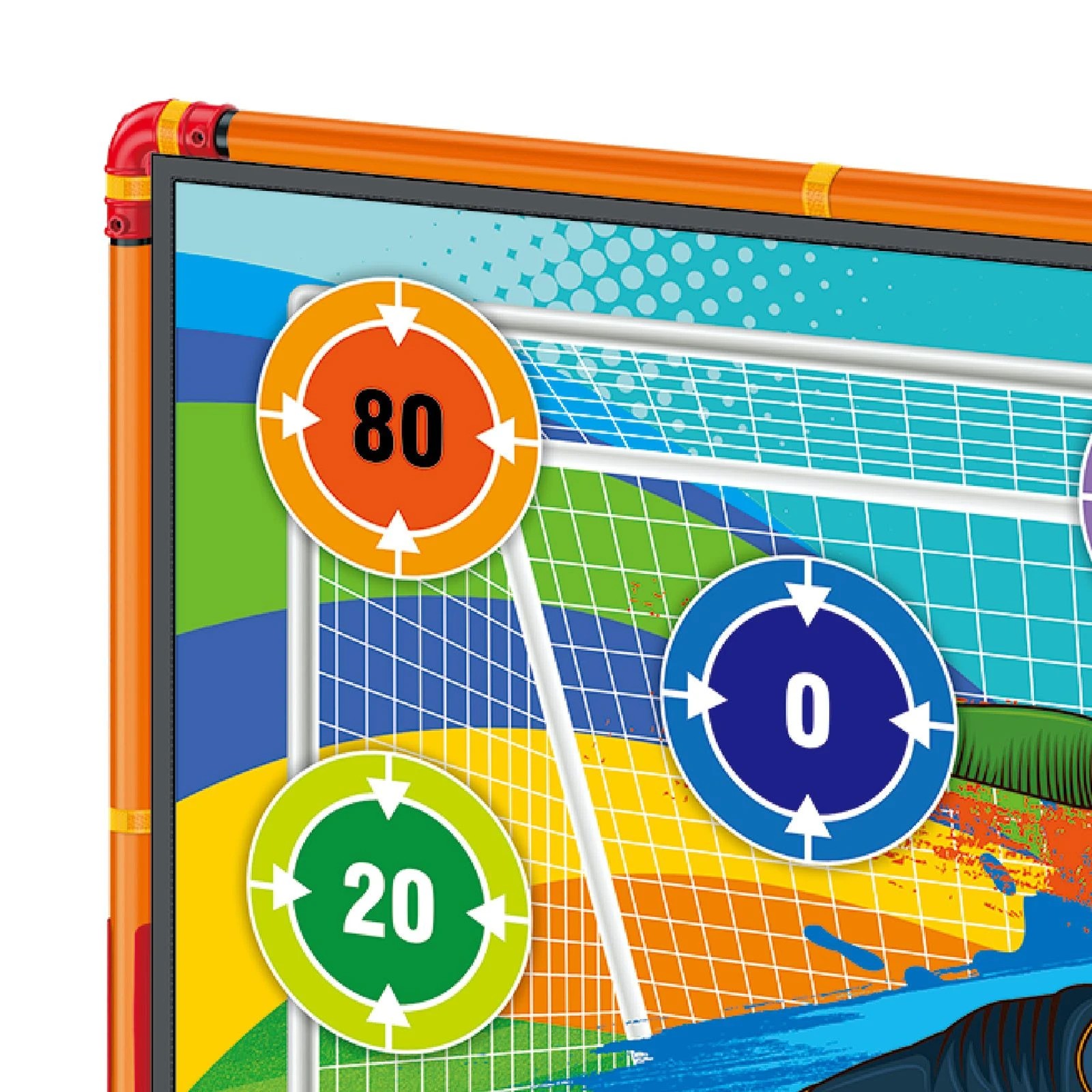 7 Ausway Kids Soccer Goal Set Backyard 2 in 1 Football Training Net Folding Posts 137cm, 7 of 7