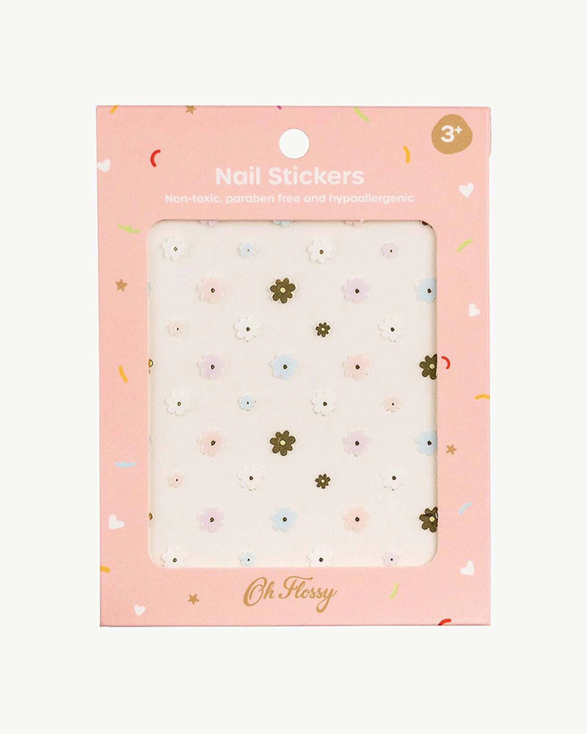 2 Oh Flossy 3PK Cosmetic Nail Stickers Decals Flowers - Multi, 2 of 5
