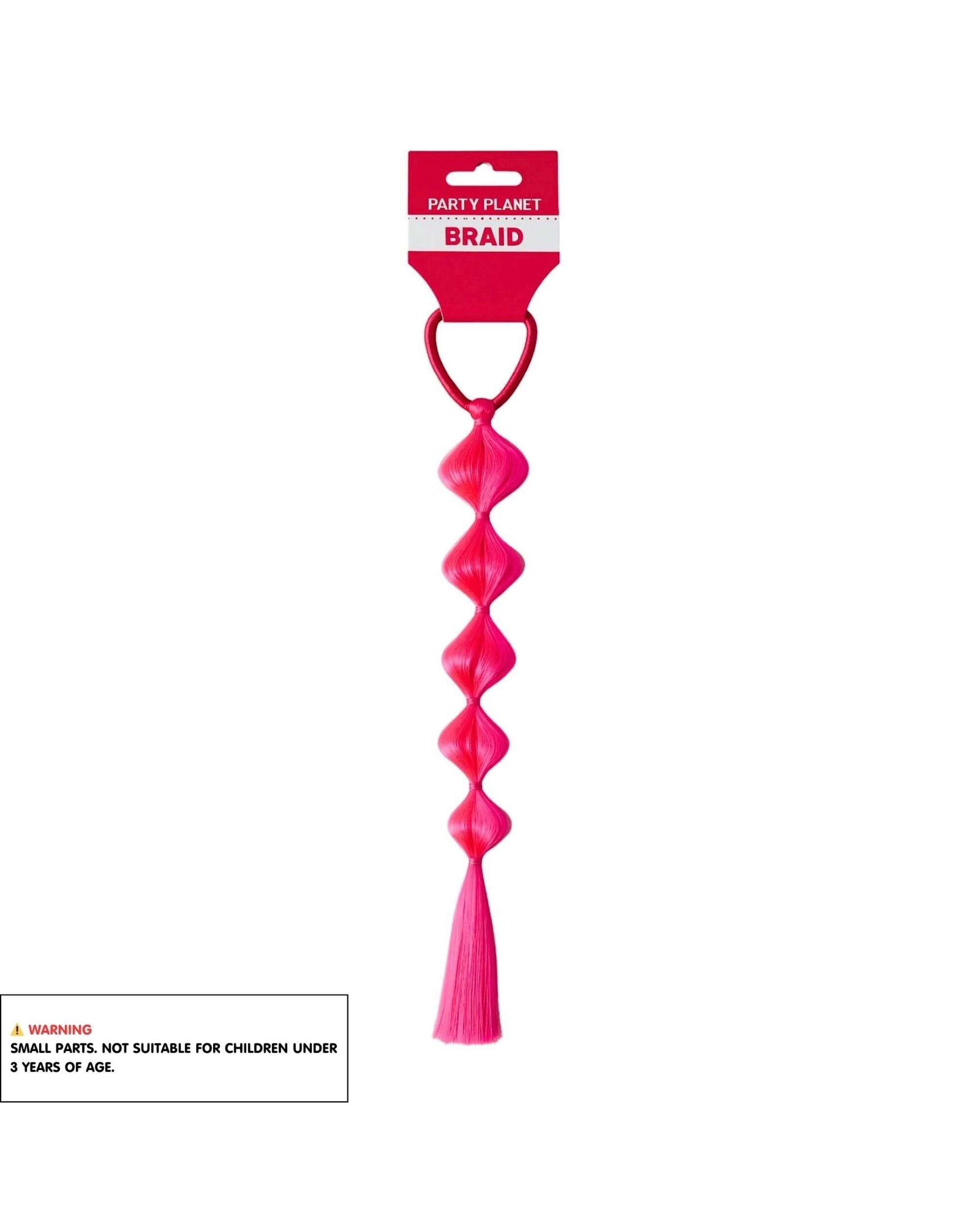 3 Oceana Bubble Braid Hair Extension - One Size - Pink, 3 of 3
