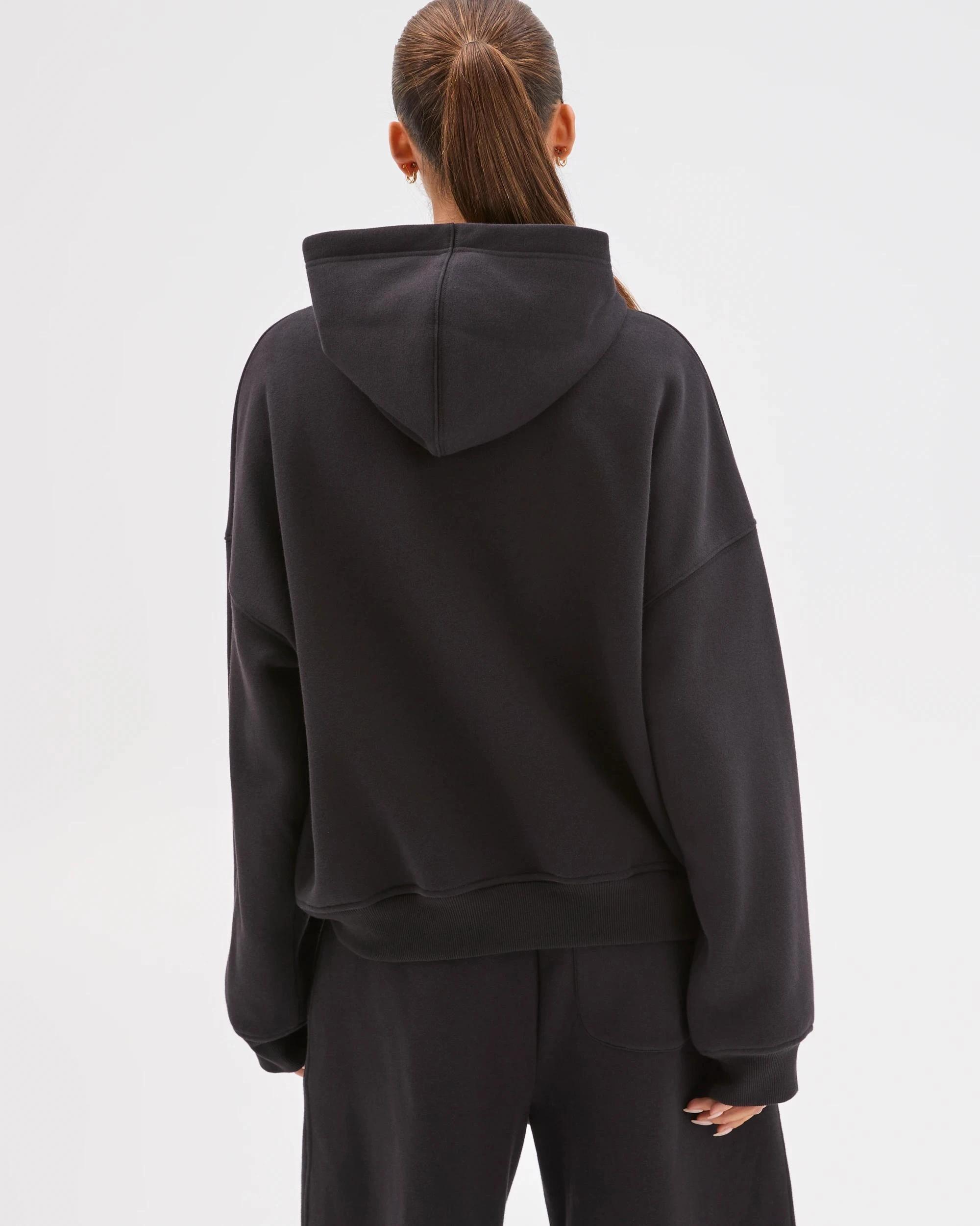 7 Lily Loves Australian Cotton Blend Hoodie BLACK, 7 of 7