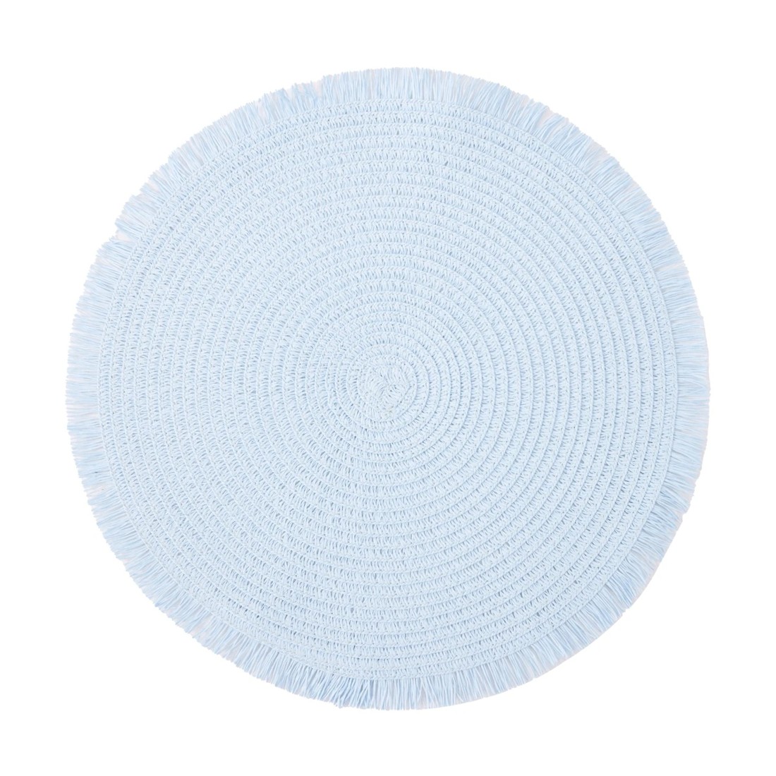 1 Blue Fringed Placemat, 1 of 3