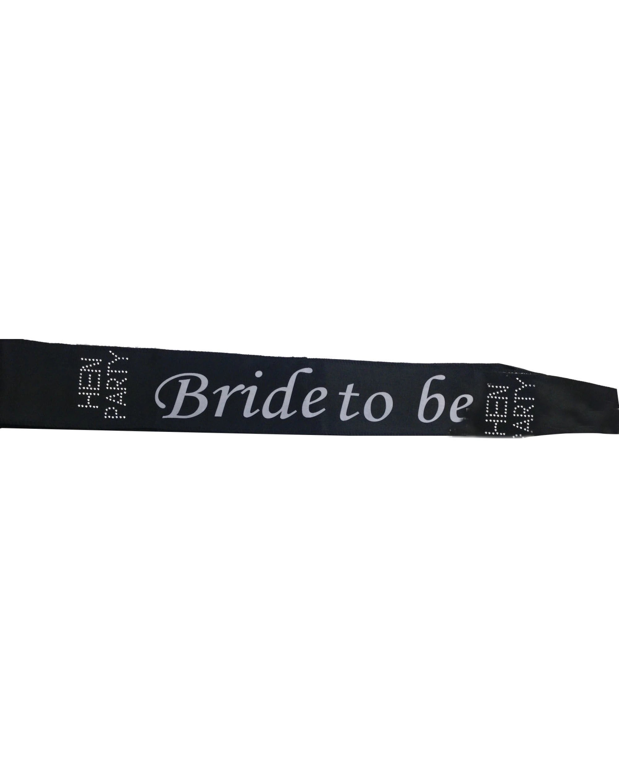 2 BR Costumes Bridal Satin Sash for Hens Night Party - One Size - Black, 2 of 2