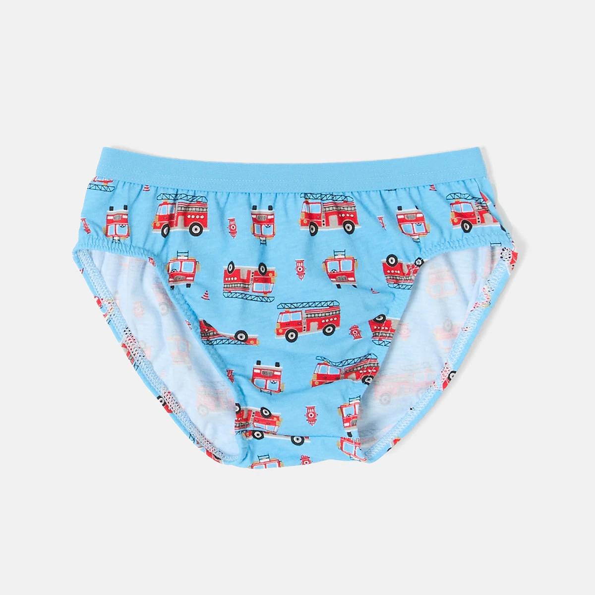 3 7 Pack Print Briefs Firetruck, 3 of 10