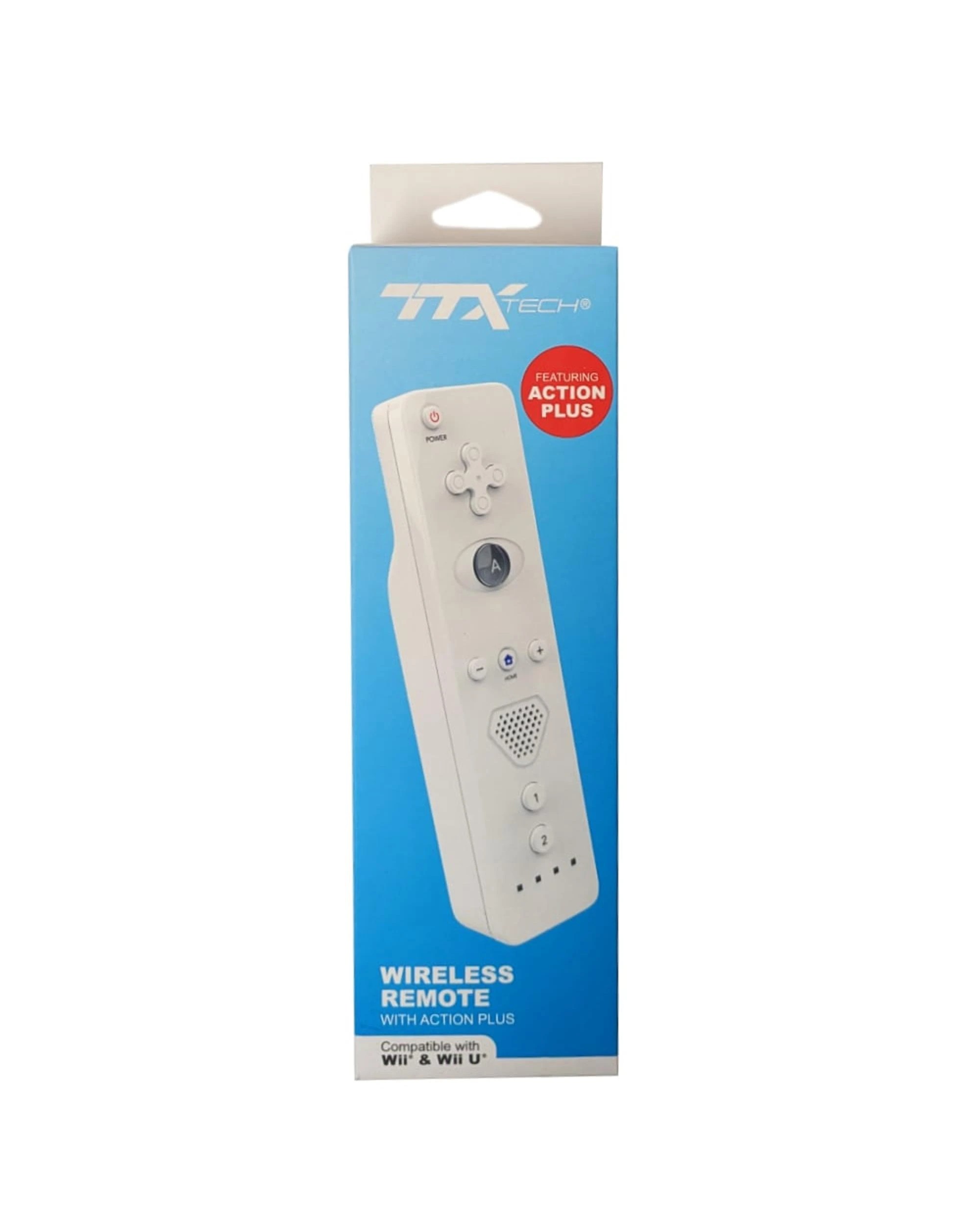 1 TTX Tech Wireless White Remote With Action Plus for Wii/Wii U, 1 of 1