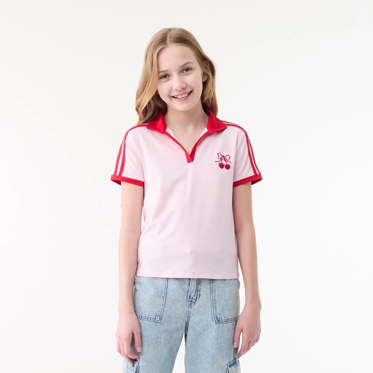 1 Polo T-shirt RED CHERRY HEART, 1 of 6