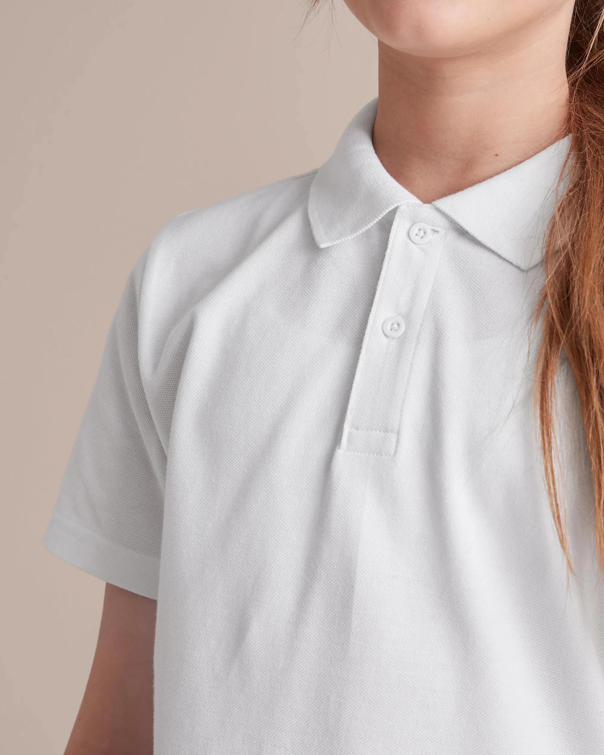 7 Target Short Sleeve School Polos WHITE, 7 of 10