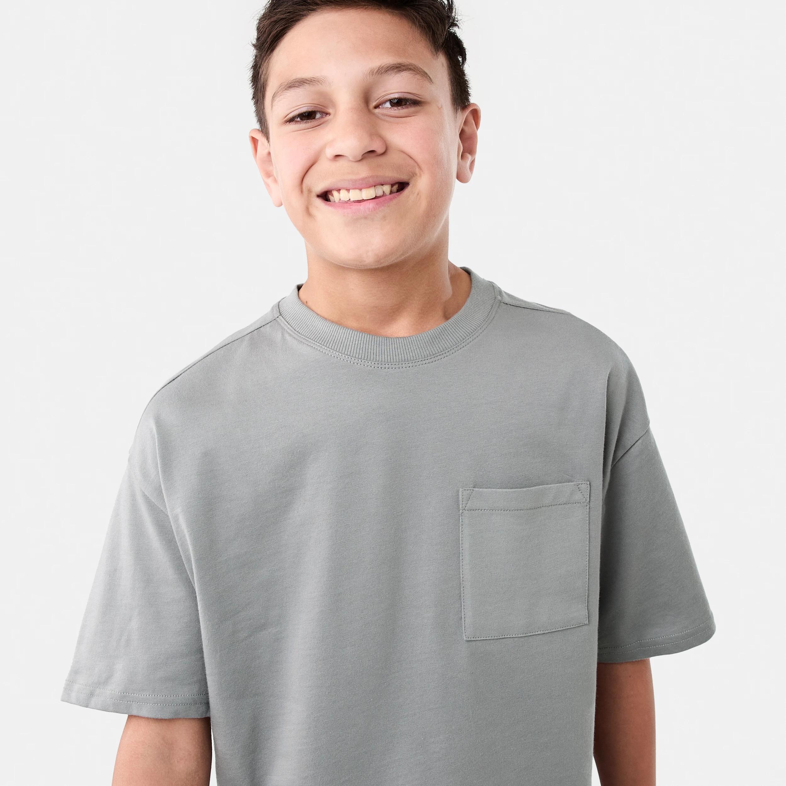 3 Short Sleeve Oversized T-shirt FADED SLATE, 3 of 8