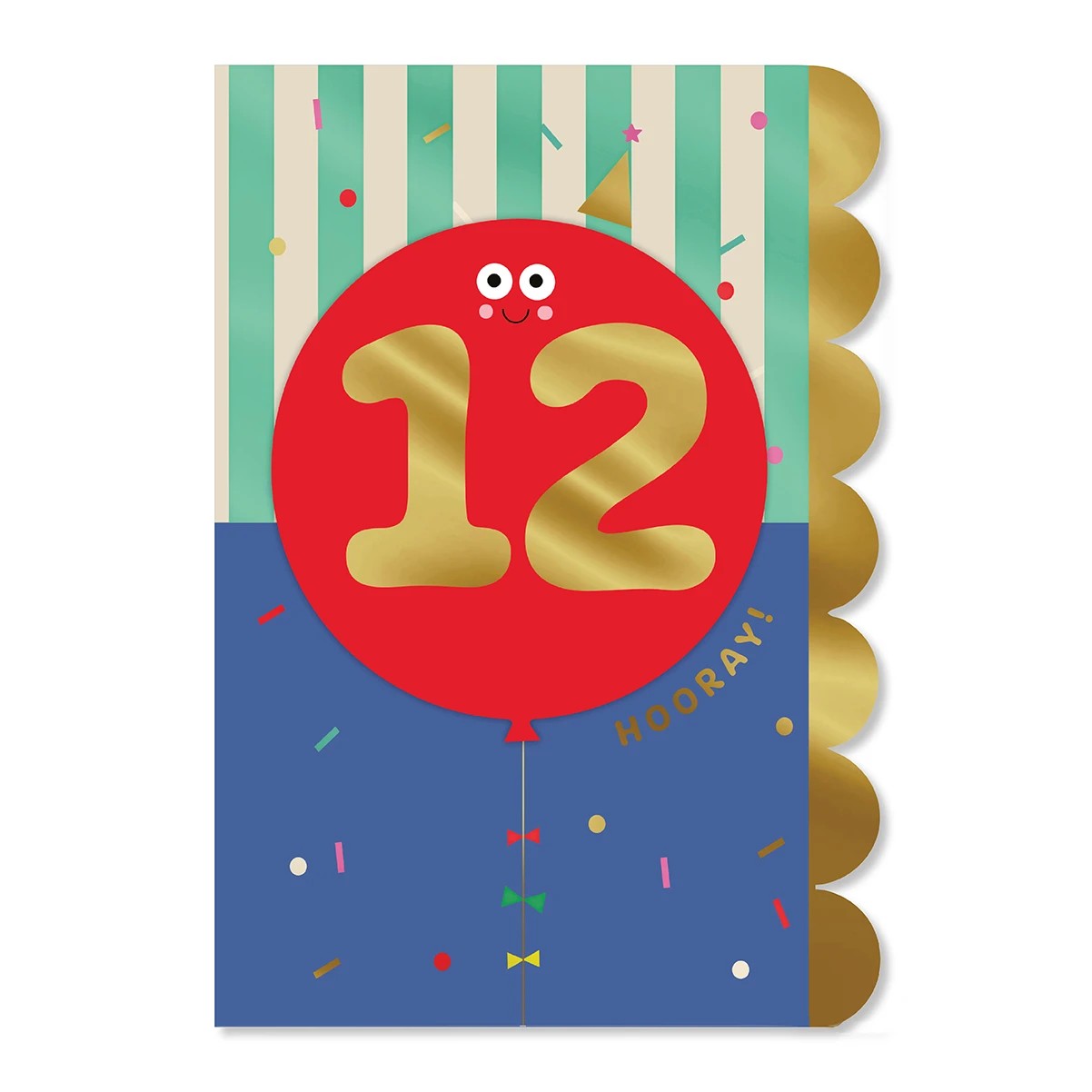 3 Hallmark 12th Birthday Card - Balloon, 3 of 3
