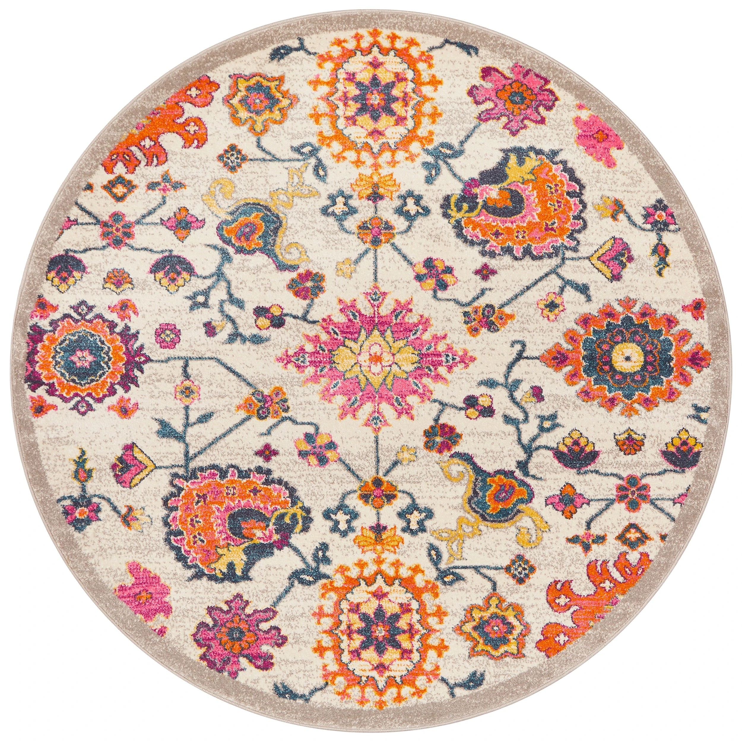 1 Common Ground Rugs Atlas 208 200x200cm - White, 1 of 7
