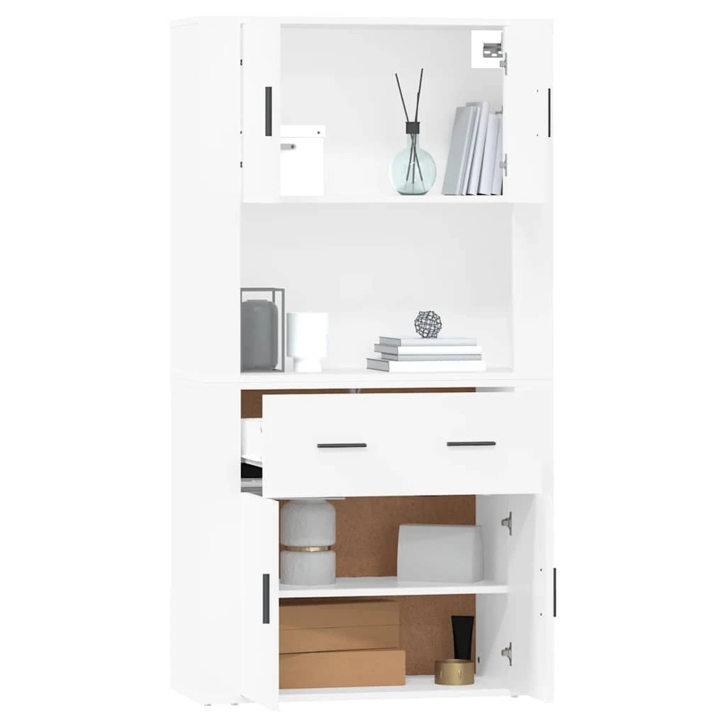 6 vidaXL Modern Highboard for Living Room Ample Storage - White, 6 of 9
