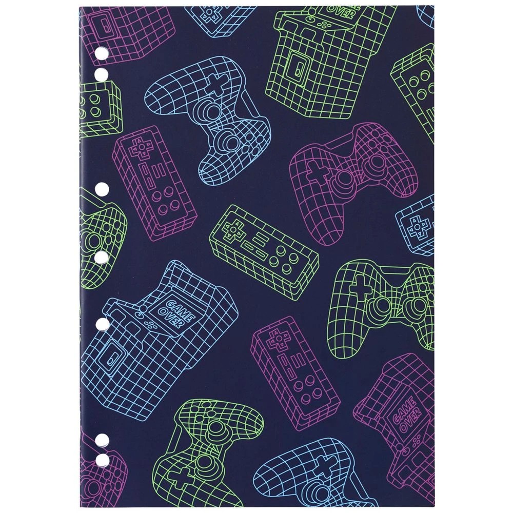 7 Studymate A4 Recycled Binder Books Geometric 5 Pack, 7 of 8