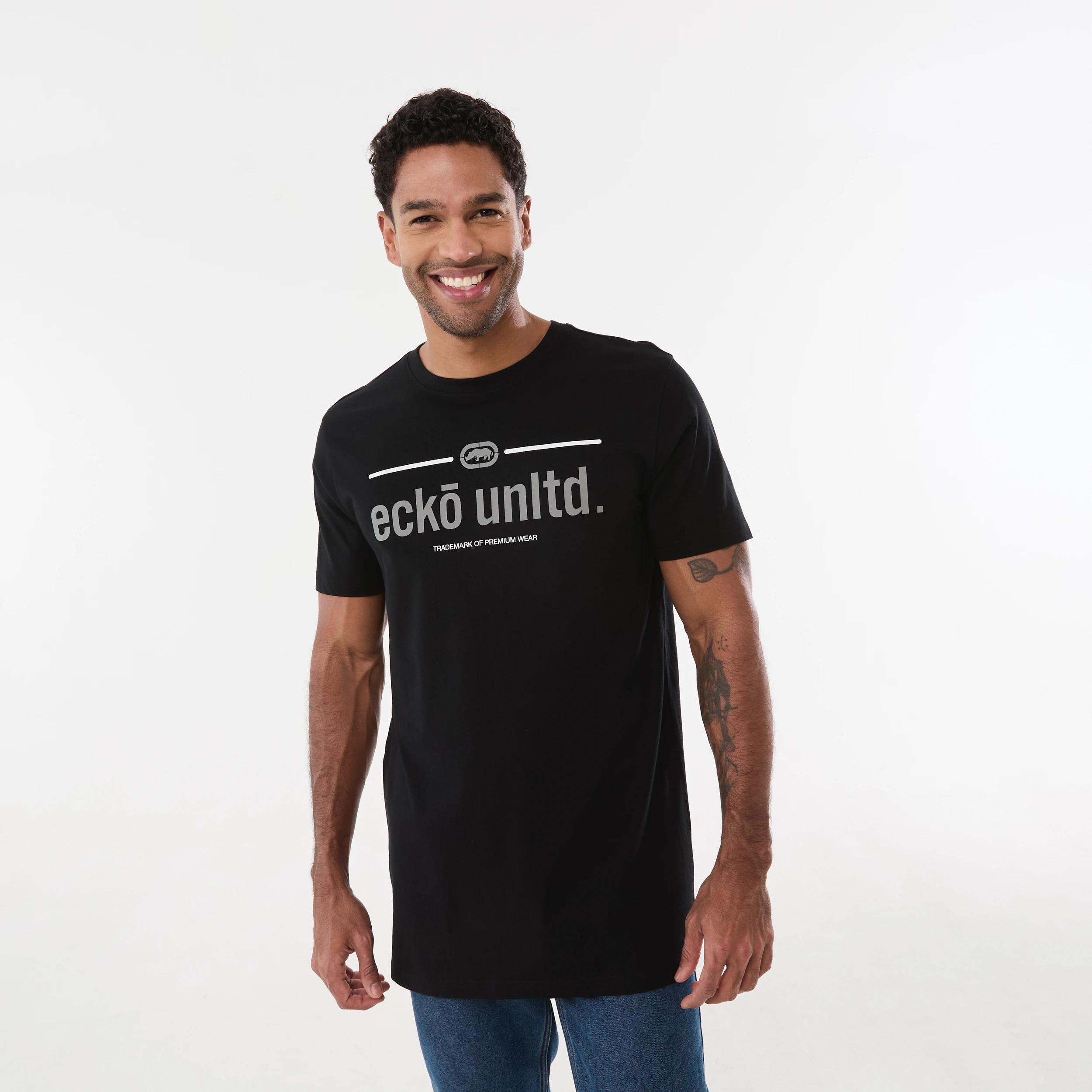 1 Ecko License Longline T-shirt ECKO LINE BLACK, 1 of 5