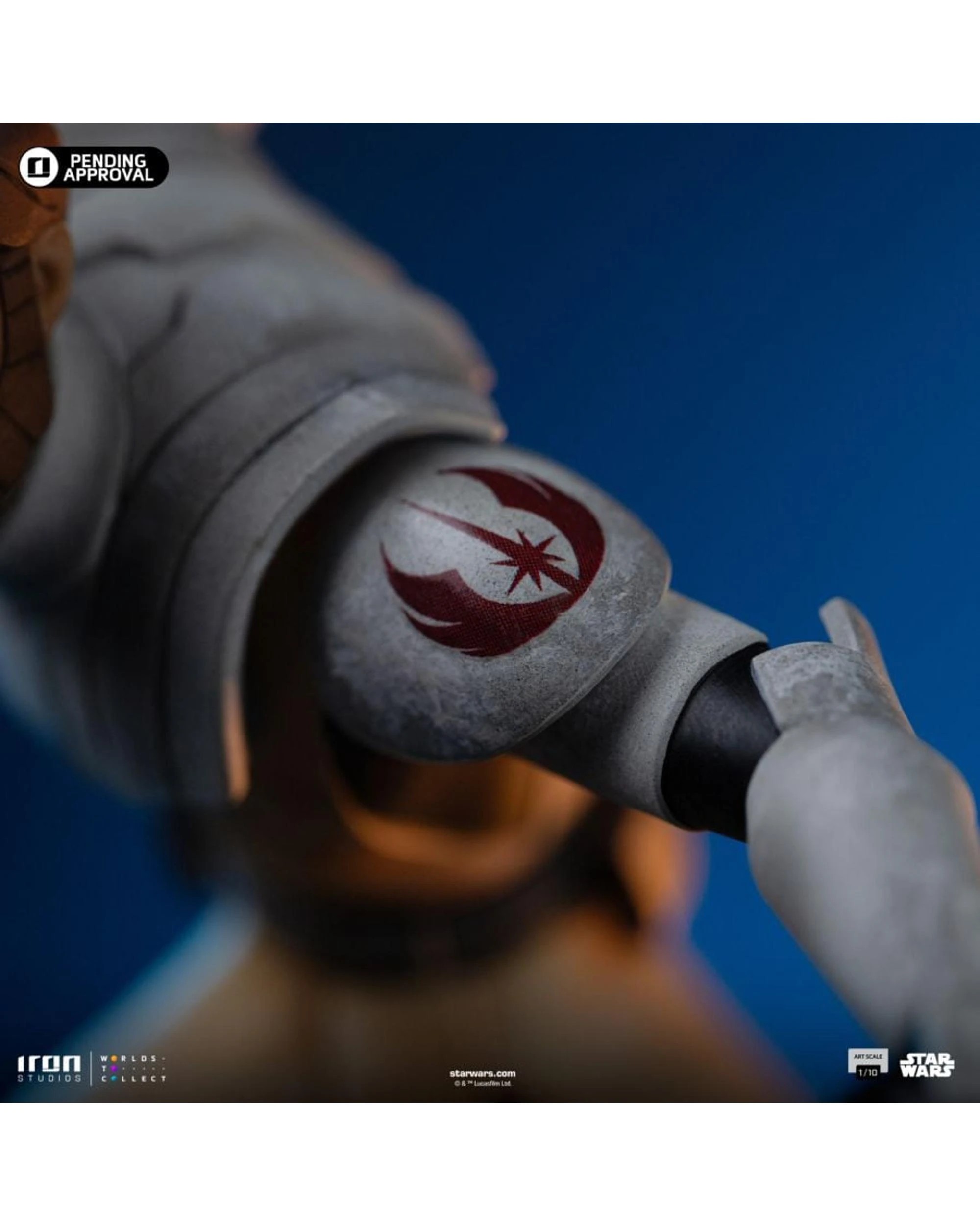 9 Star Wars Clone Wars Obi-Wan Kenobi 1:10 Scale Statue, 9 of 10