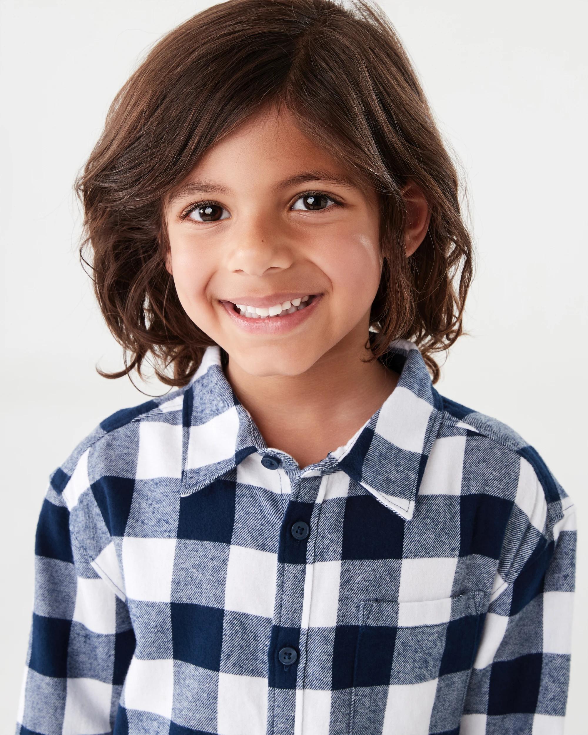 3 Yarn Dye Flannel Shirt Nvy Check, 3 of 9