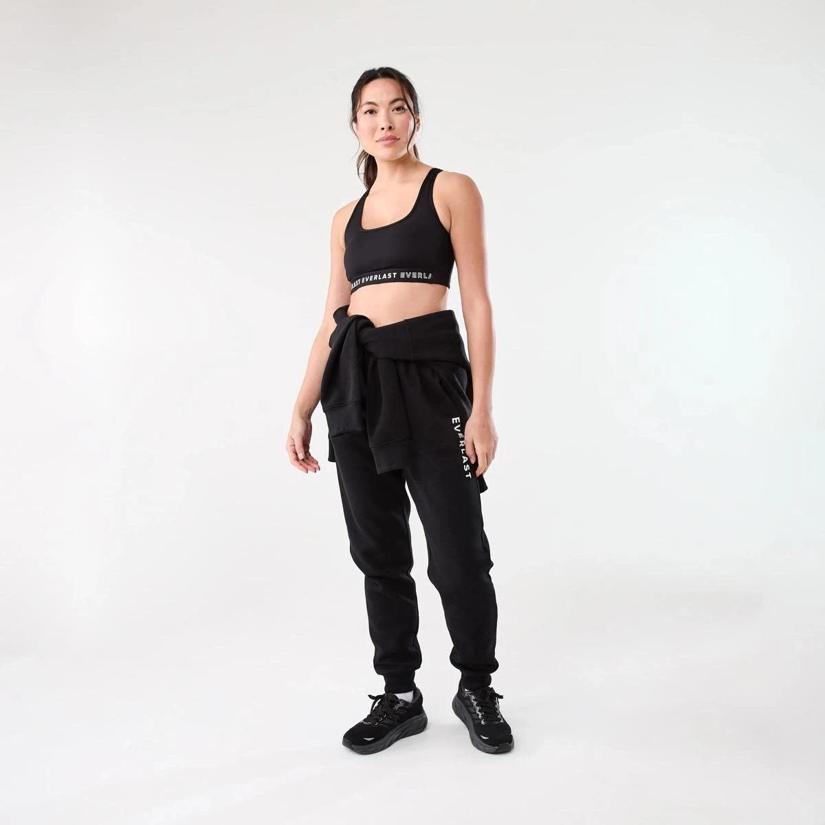 8 Everlast Womens Core Trackpants EVERLAST SIMPLE LOGO BLACK, 8 of 8