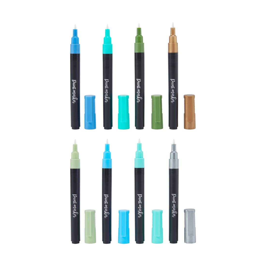 5 16 Pack Acrylic Paint Markers - Tonal Blue, 5 of 8