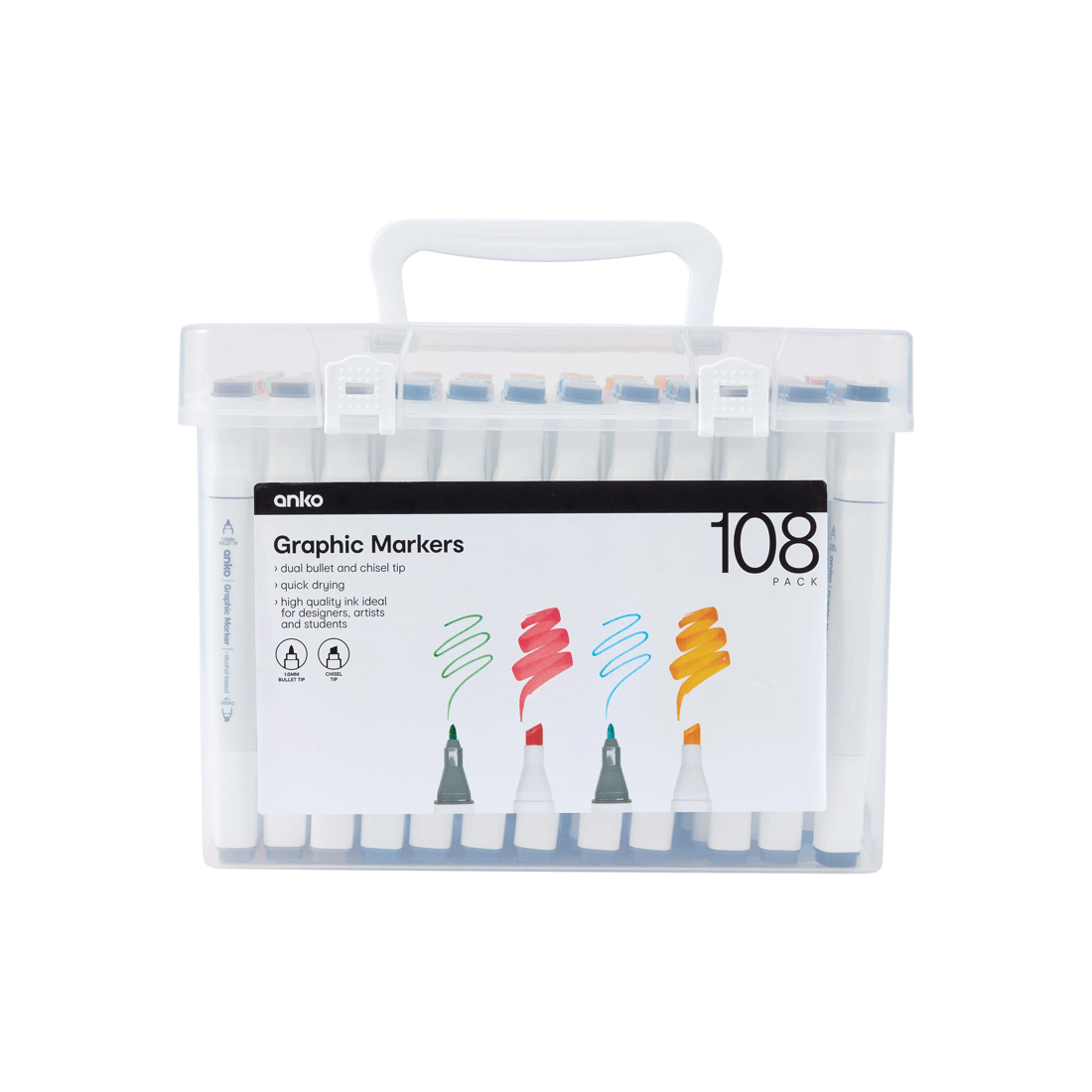 1 108 Pack Graphic Markers, 1 of 7