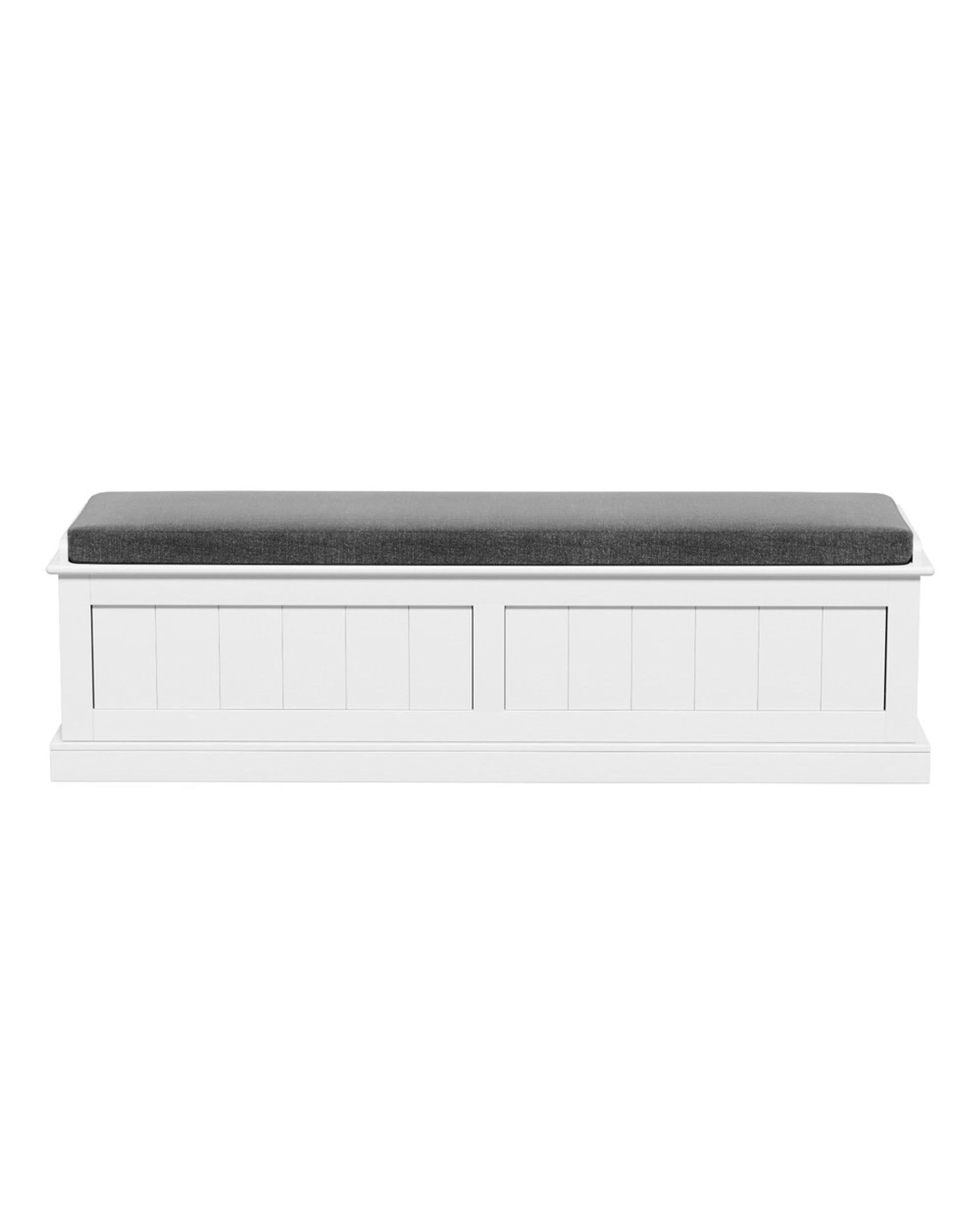 3 Artiss Storage Ottoman Blanket Box 140cm Fluted
 - White, 3 of 3
