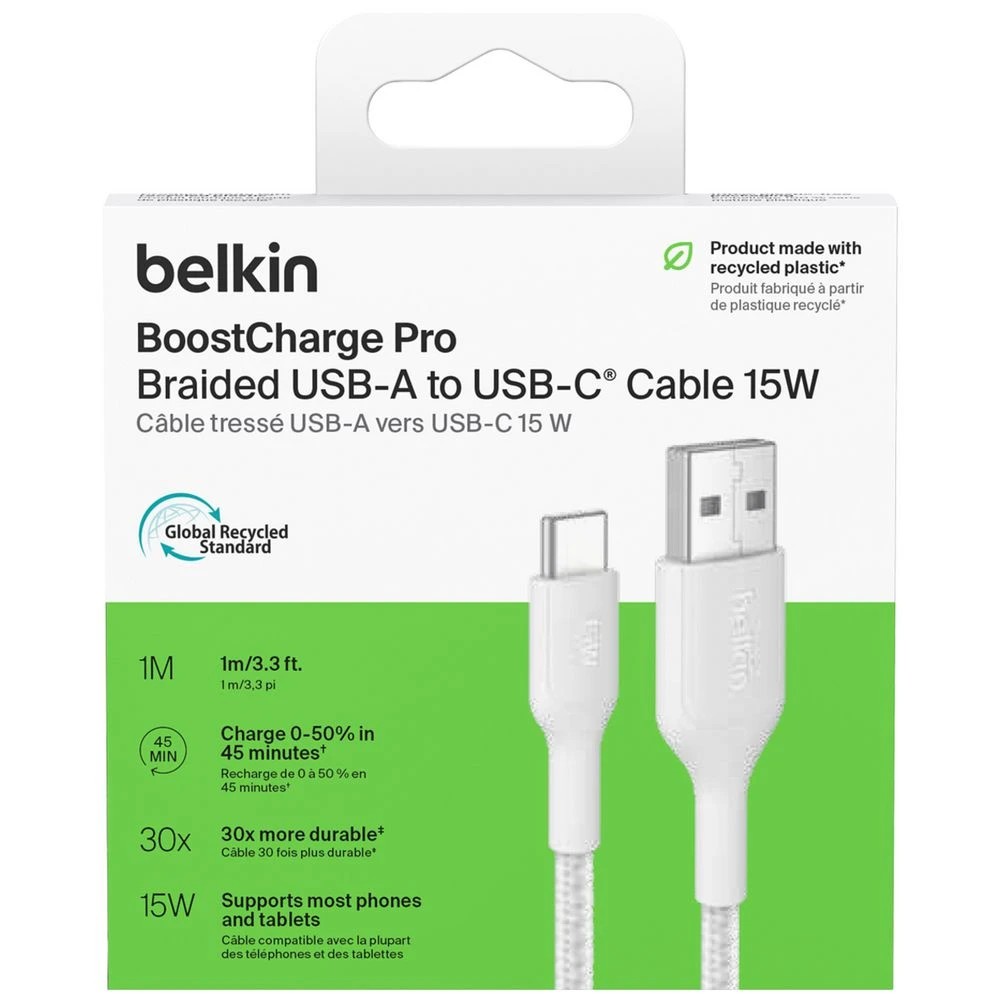 3 Belkin BoostCharge USB-C to Lightning Cable 1m White, 3 of 3