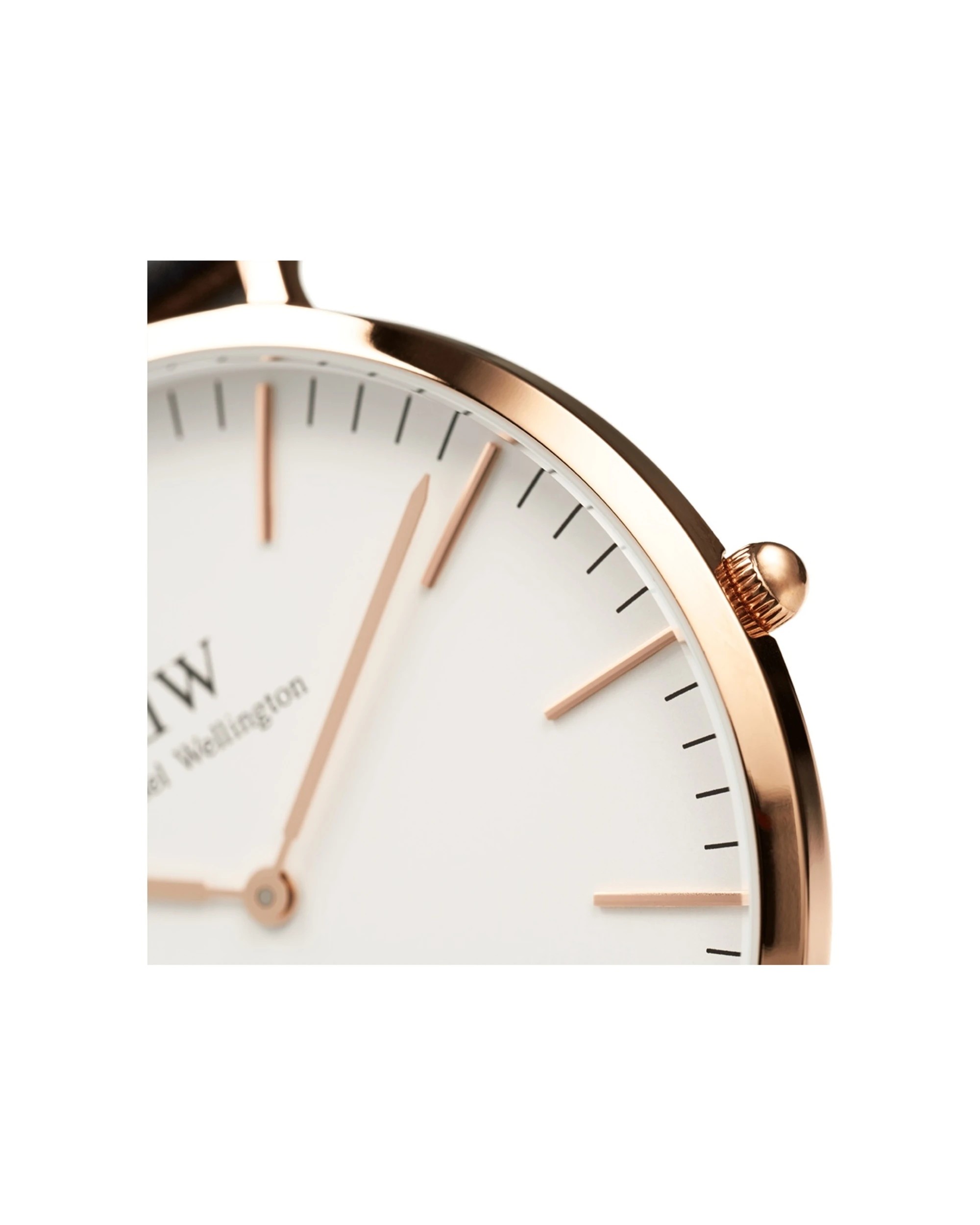 2 Daniel Wellington Classic 40mm St Mawes Rose Gold Brown Leather Strap White Dial Watch, 2 of 6
