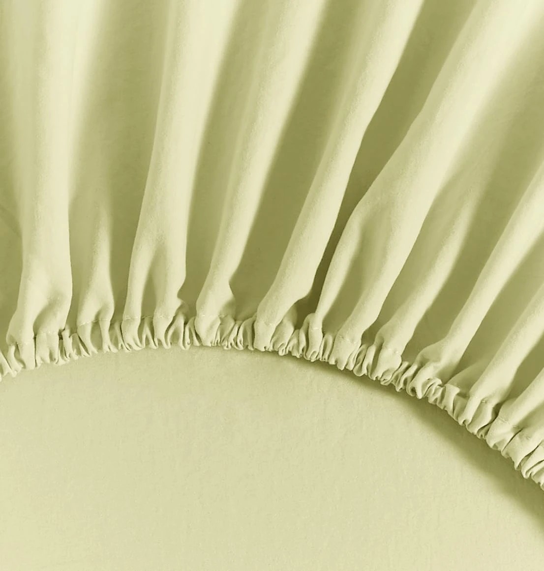 2 CleverPolly 100% Vintage Washed Microfibre Fitted Sheet Set - Lemon - Single Bed, 2 of 3
