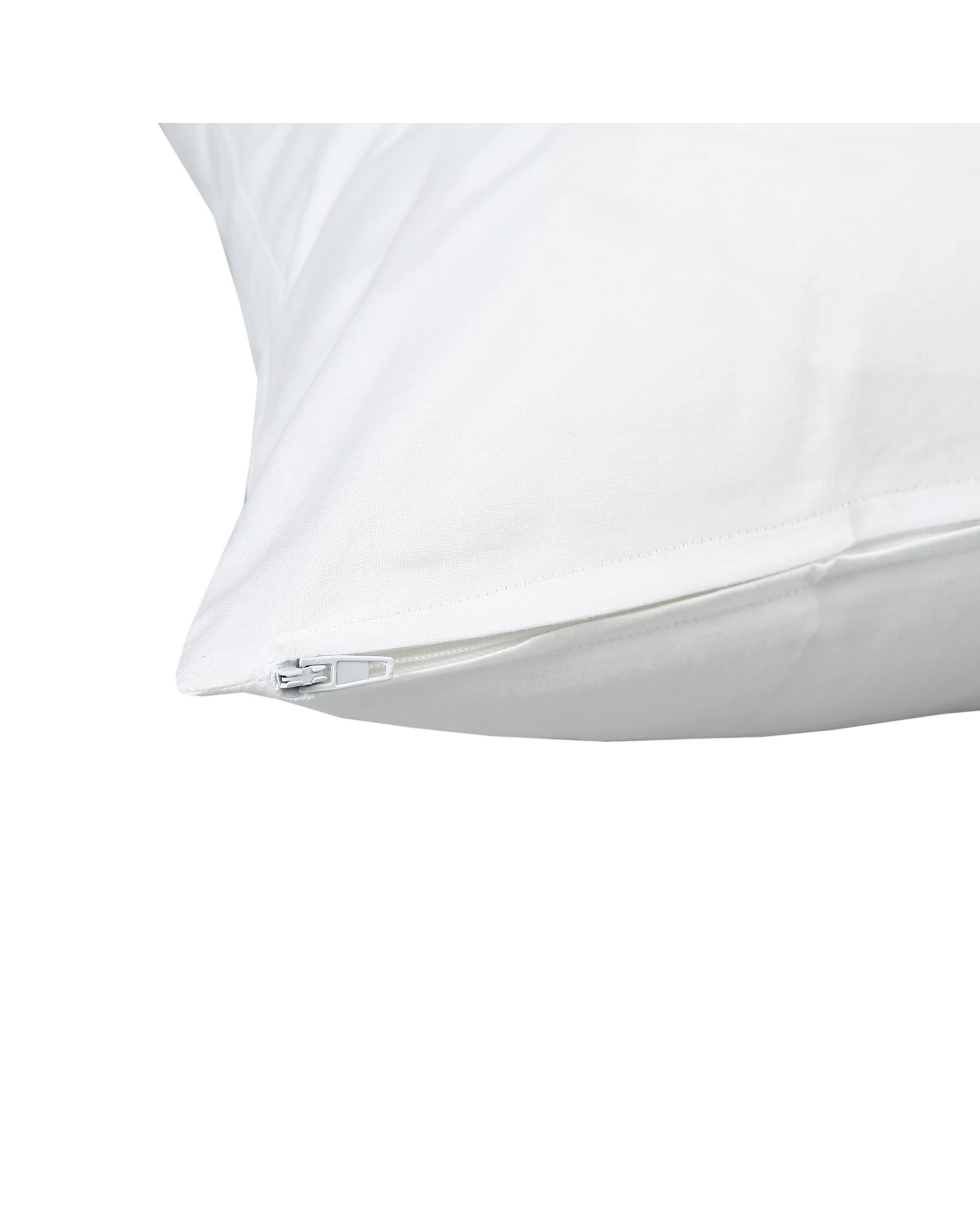 4 Dreamaker 100% Cotton Pillow Protector 48x73cm (2 Pack) - White, 4 of 6