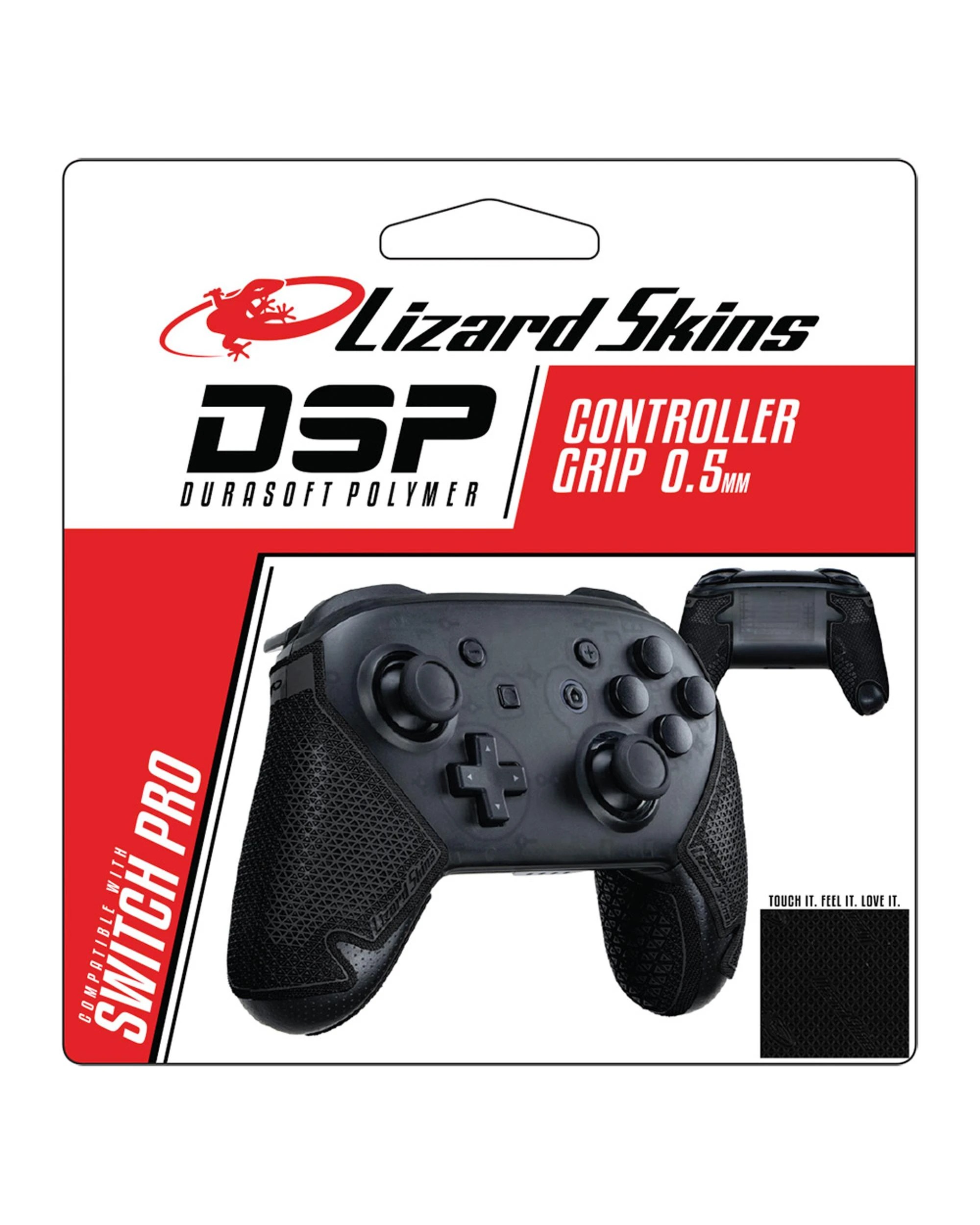 1 Lizard Skins DSP Skin for Switch Pro Controller - Jet Black, 1 of 5